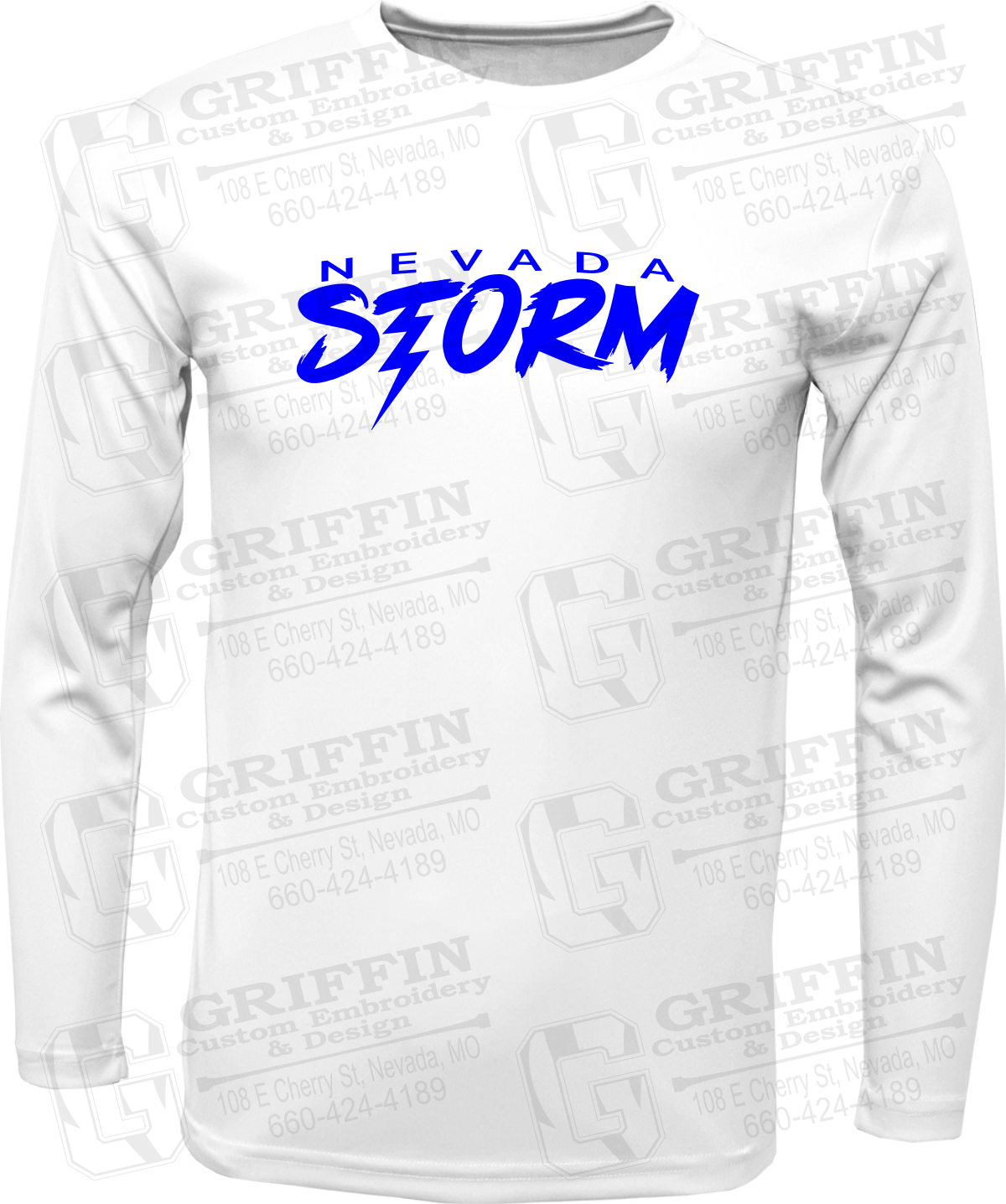Dry-Fit Long Sleeve T-Shirt - Basketball - Nevada Storm