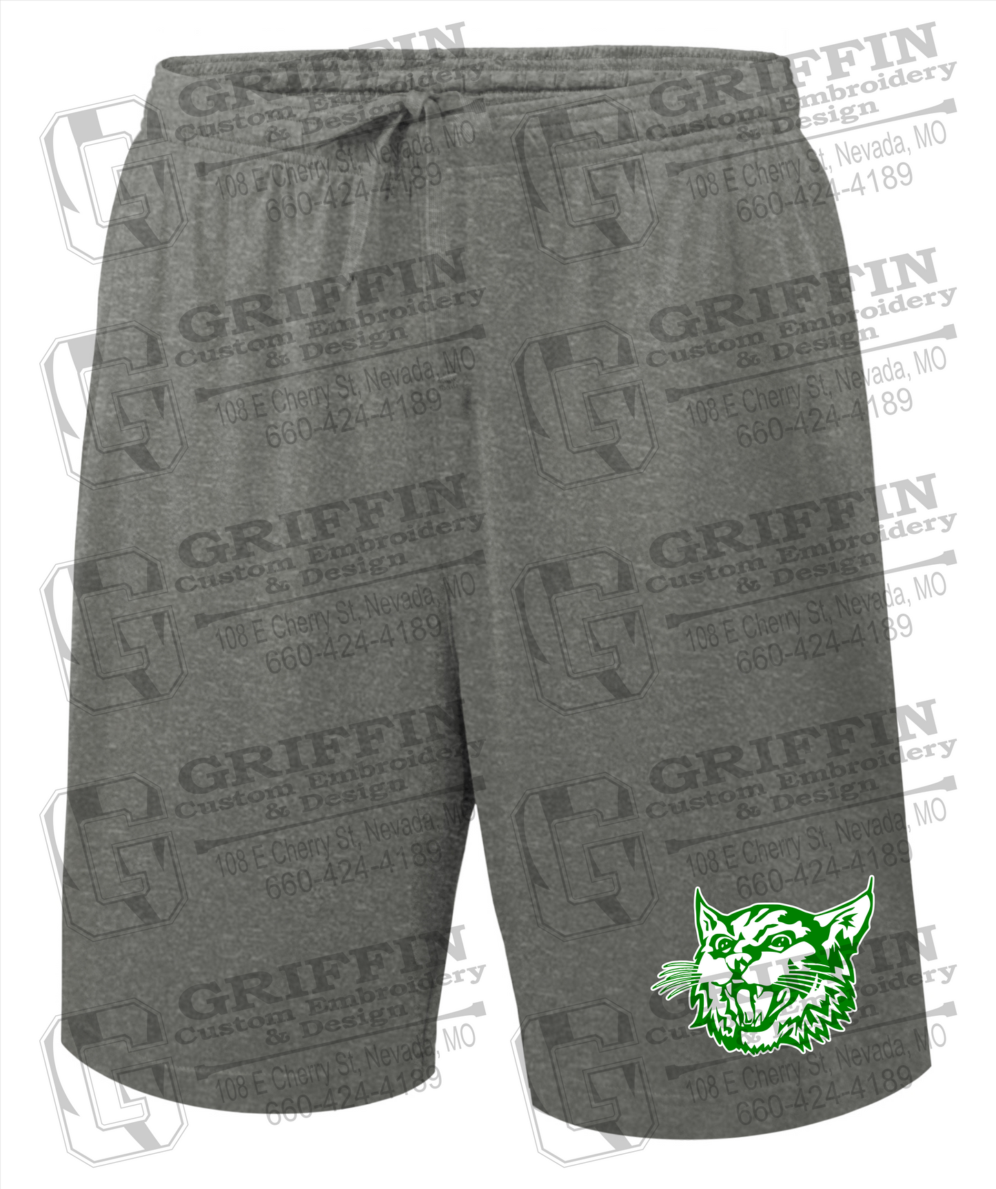 Bronaugh Wildcats Gym Shorts - Wildcat Logo