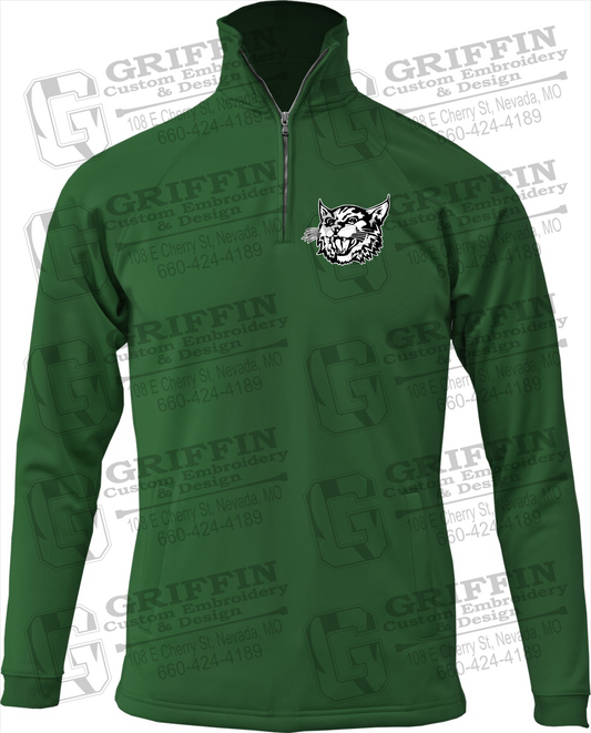 Performance Fleece 1/4 Zip Sweatshirt - Bronaugh Wildcats Logo
