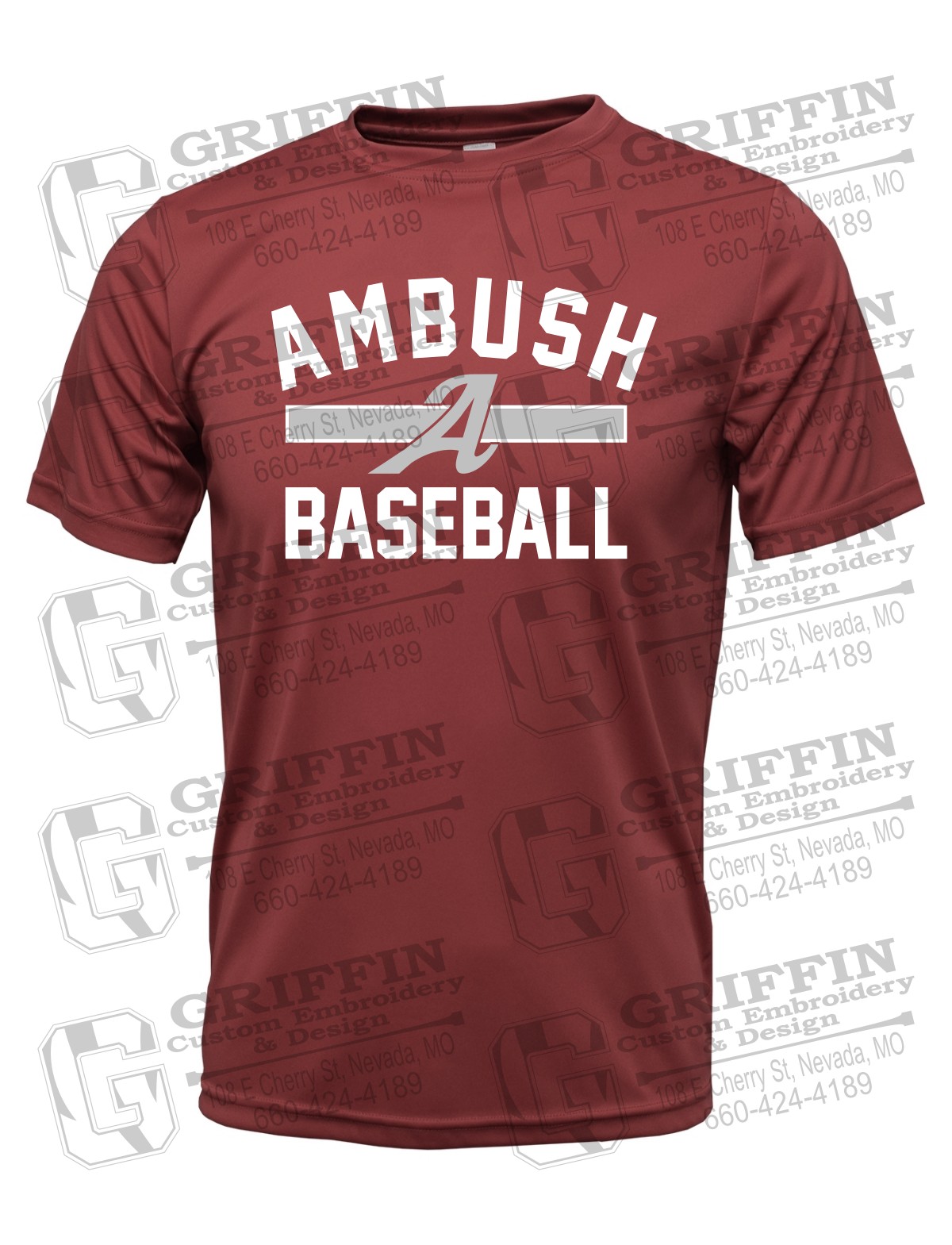 Dry-Fit Short Sleeve T-Shirt - Ambush Baseball 25-A