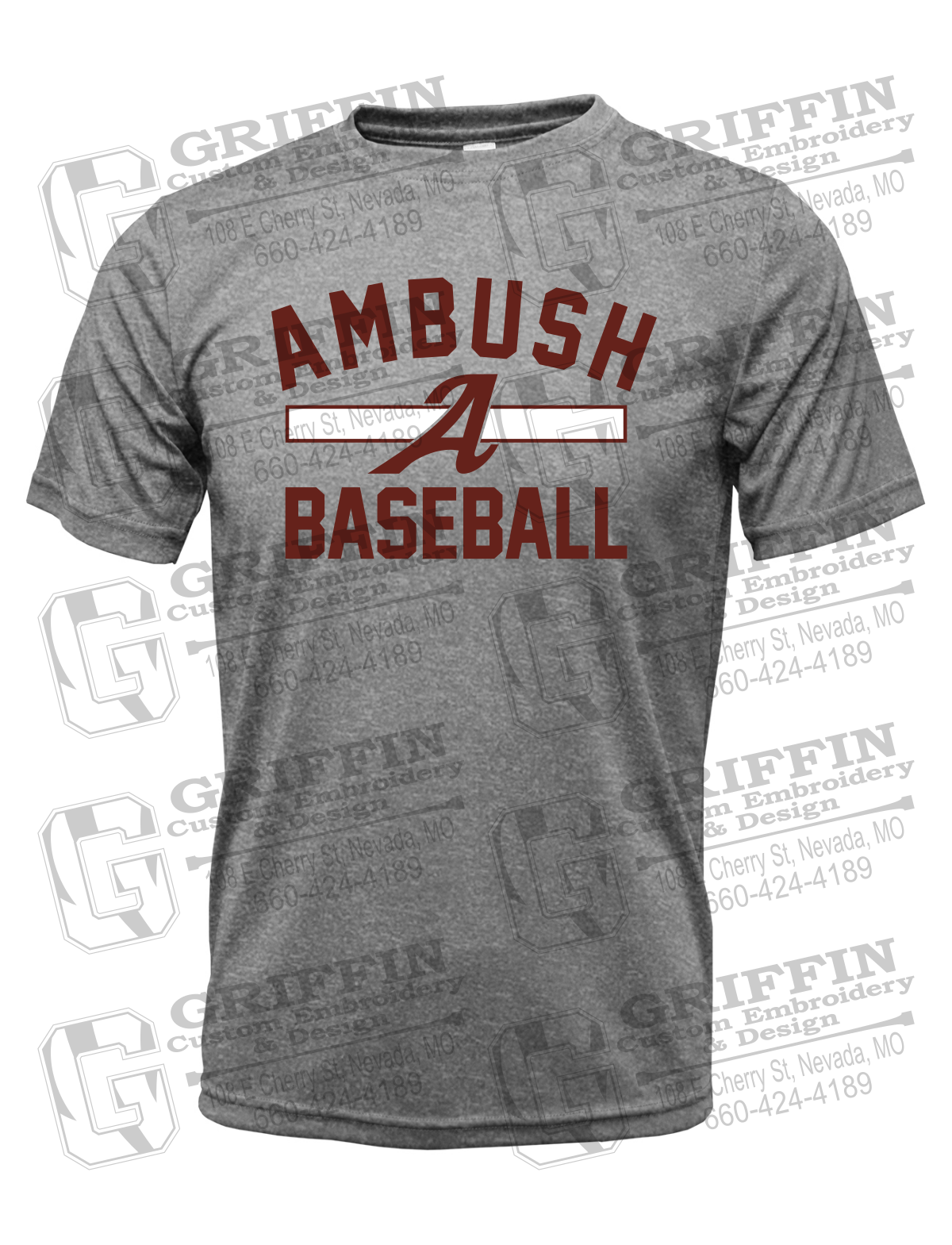 Dry-Fit Short Sleeve T-Shirt - Ambush Baseball 25-A