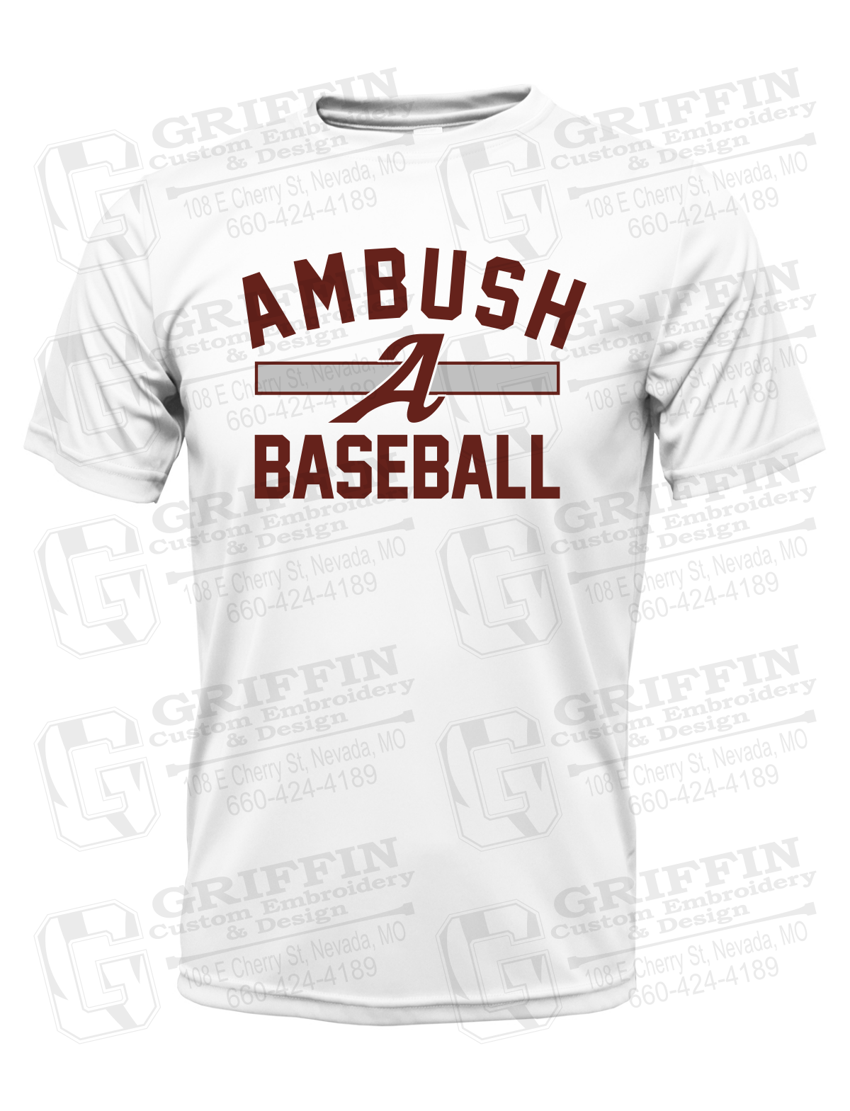 Dry-Fit Short Sleeve T-Shirt - Ambush Baseball 25-A