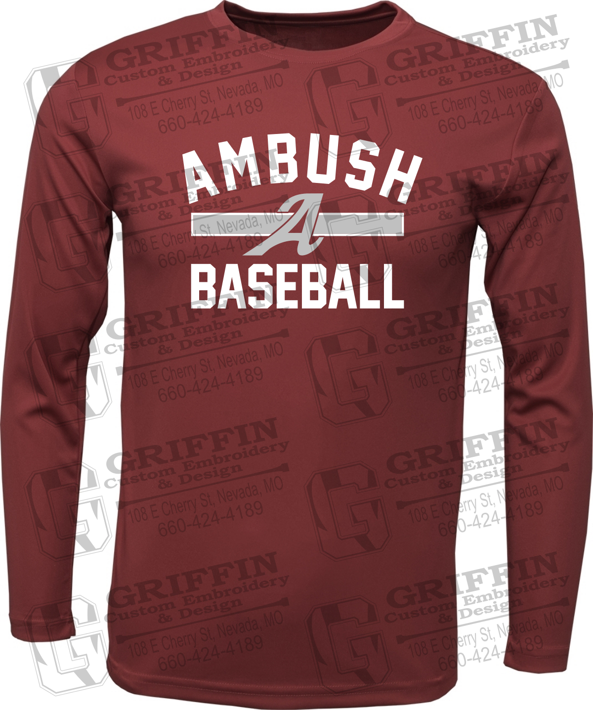 Dry-Fit Long Sleeve T-Shirt - Ambush Baseball 25-A