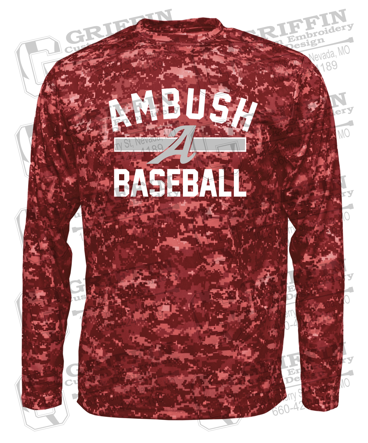 Dry-Fit Long Sleeve T-Shirt - Ambush Baseball 25-A