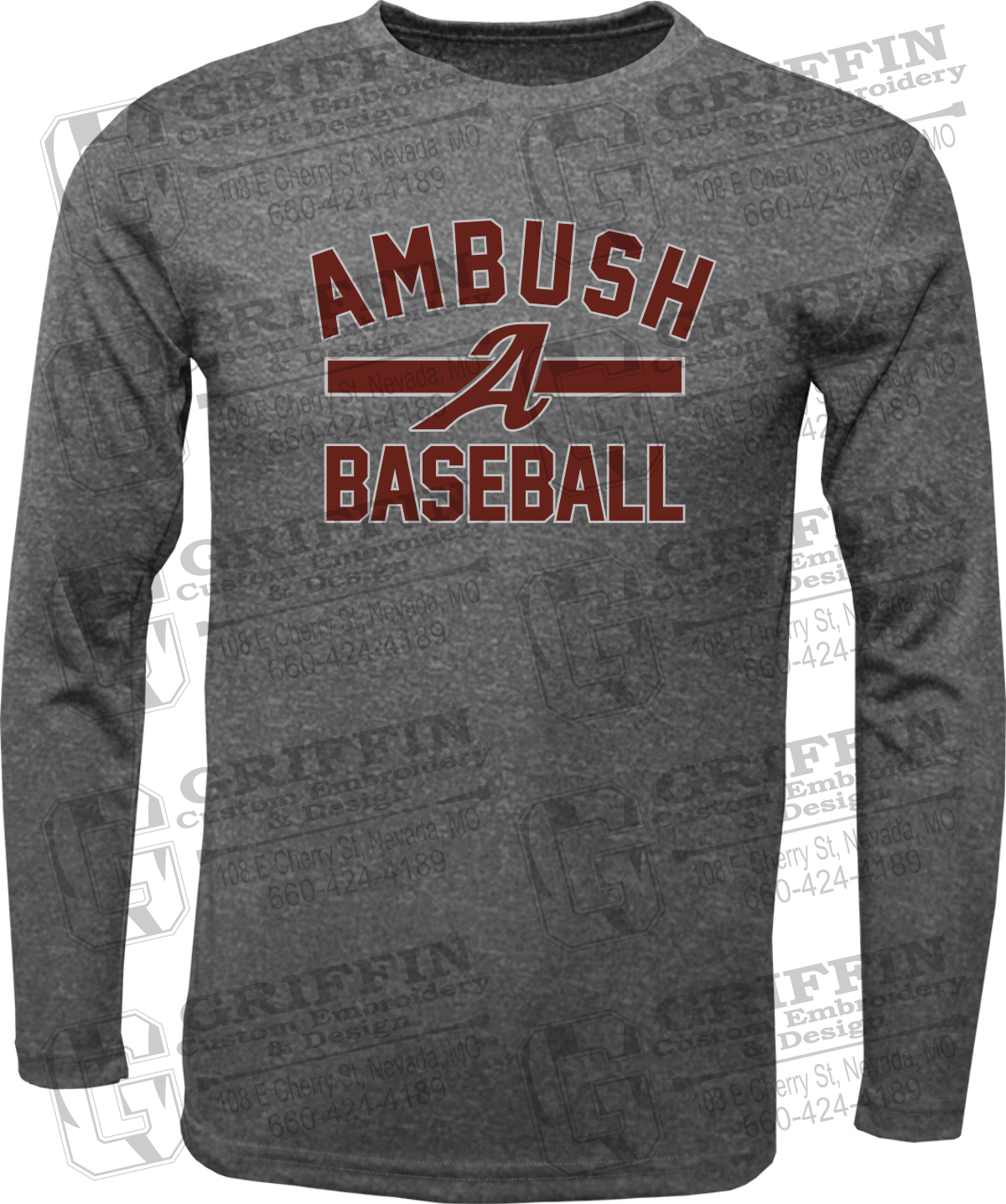 Dry-Fit Long Sleeve T-Shirt - Ambush Baseball 25-A
