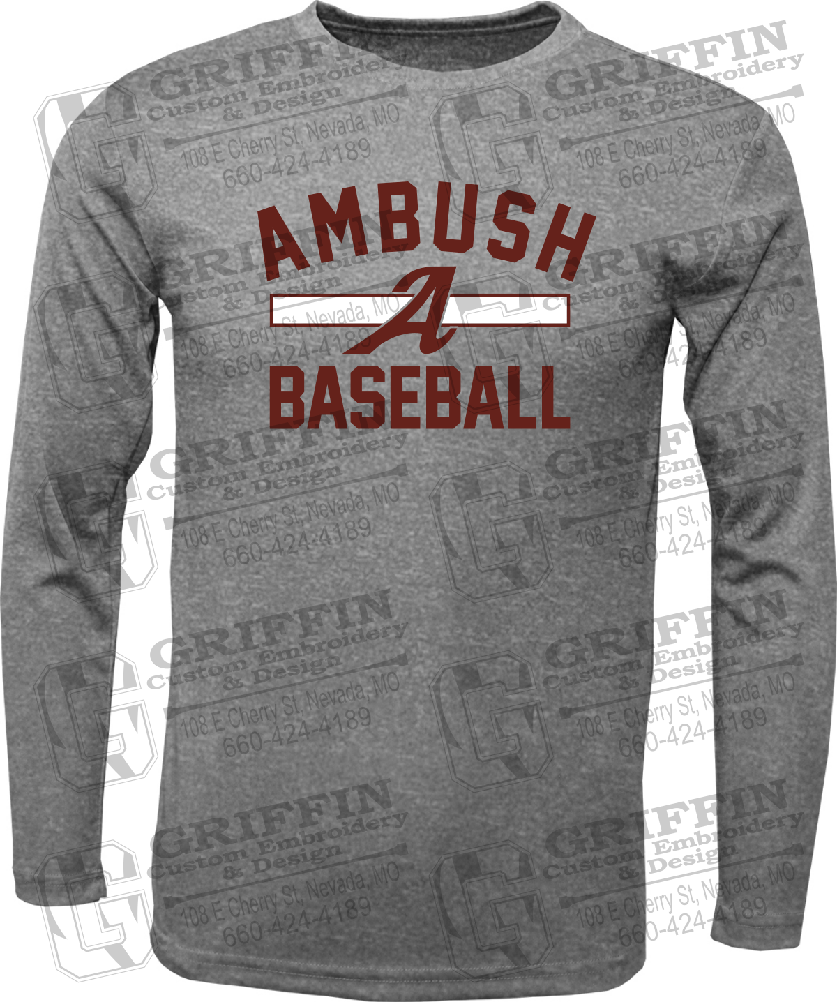 Toddler Long Sleeve Dry-Fit T-Shirt - Ambush Baseball 25-A