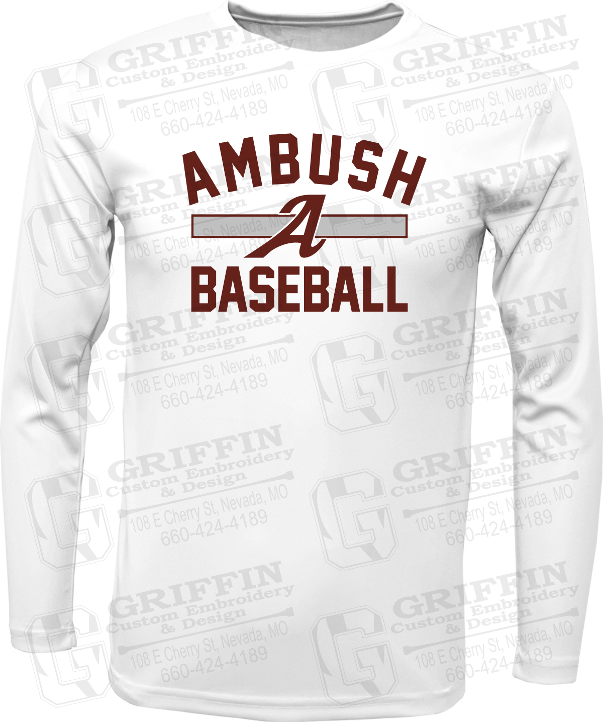 Toddler Long Sleeve Dry-Fit T-Shirt - Ambush Baseball 25-A