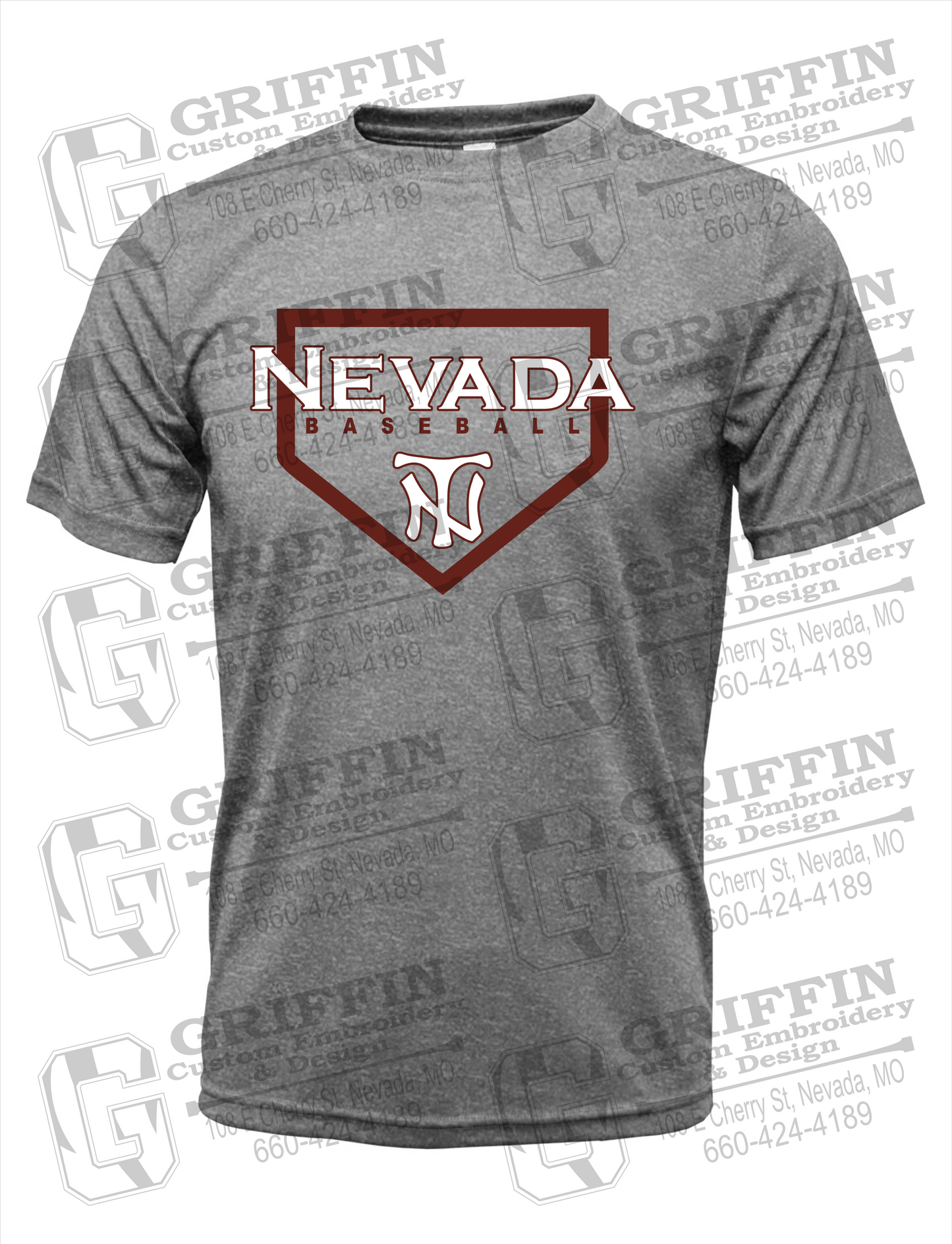 Dry-Fit Short Sleeve T-Shirt - Baseball - Nevada Tigers 21-S
