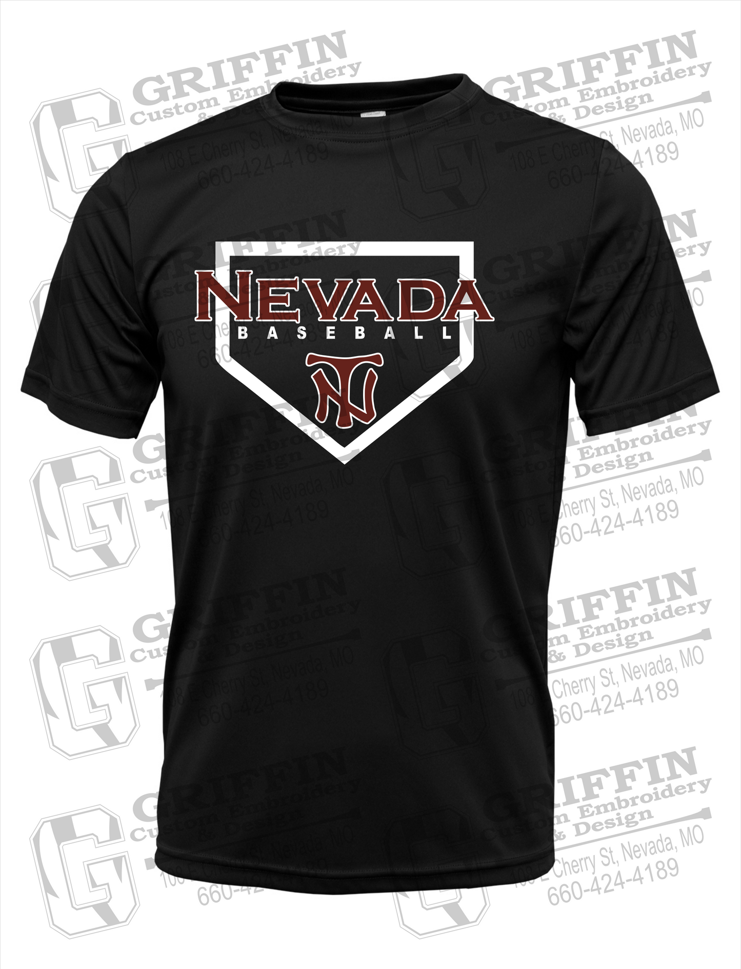 Dry-Fit Short Sleeve T-Shirt - Baseball - Nevada Tigers 21-S