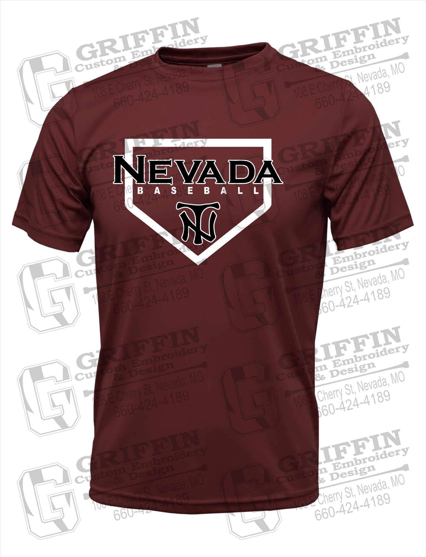 Dry-Fit Short Sleeve T-Shirt - Baseball - Nevada Tigers 21-S