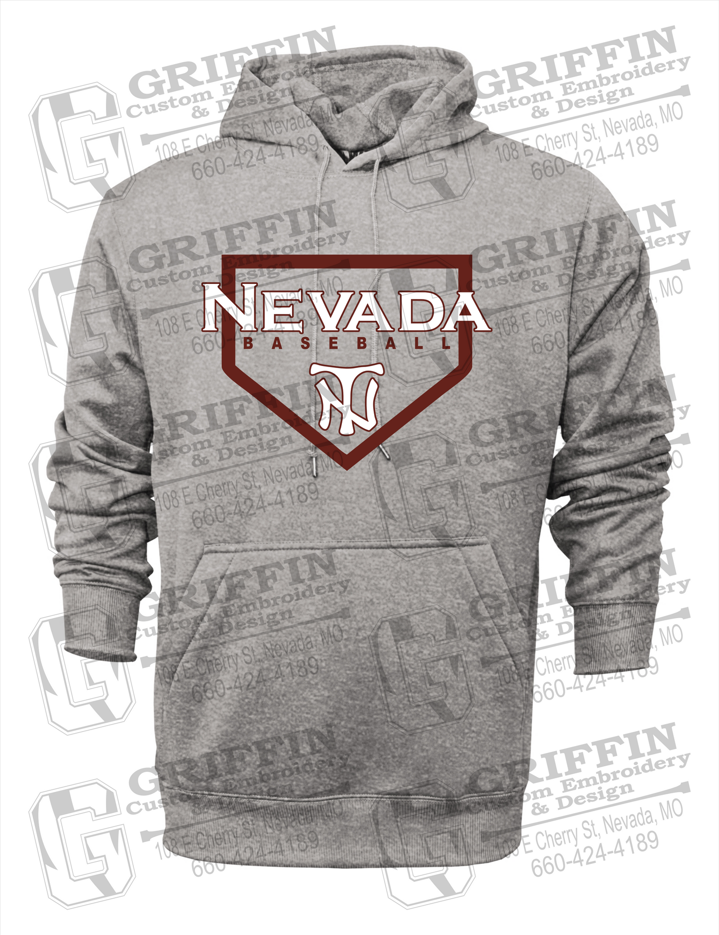 Performance Fleece Hoodie - Baseball - Nevada Tigers 21-S