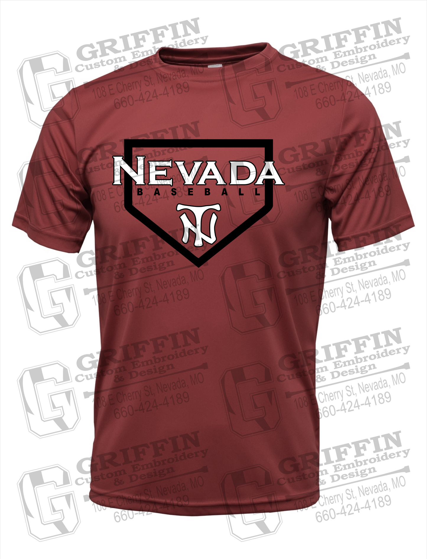 Dry-Fit Short Sleeve T-Shirt - Baseball - Nevada Tigers 21-S
