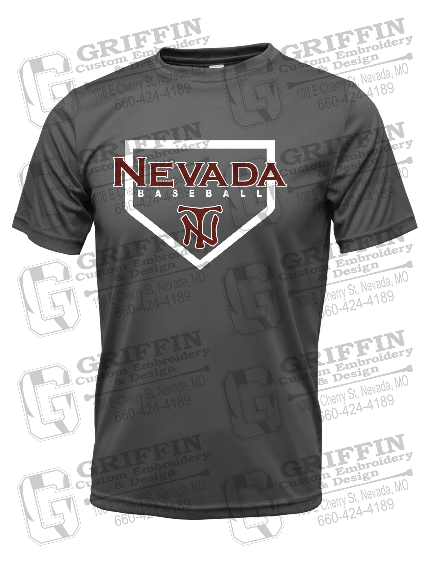 Dry-Fit Short Sleeve T-Shirt - Baseball - Nevada Tigers 21-S