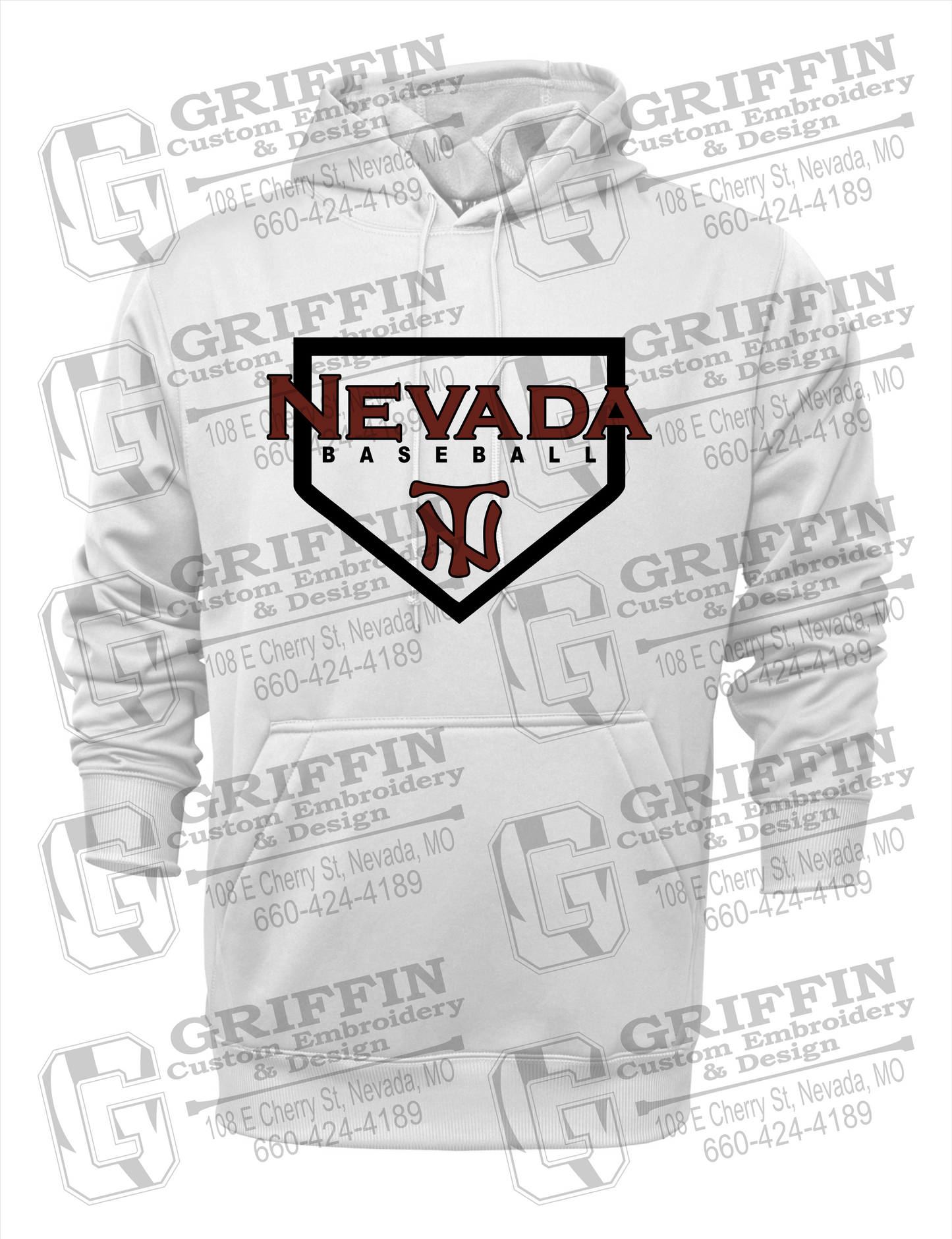 Performance Fleece Hoodie - Baseball - Nevada Tigers 21-S