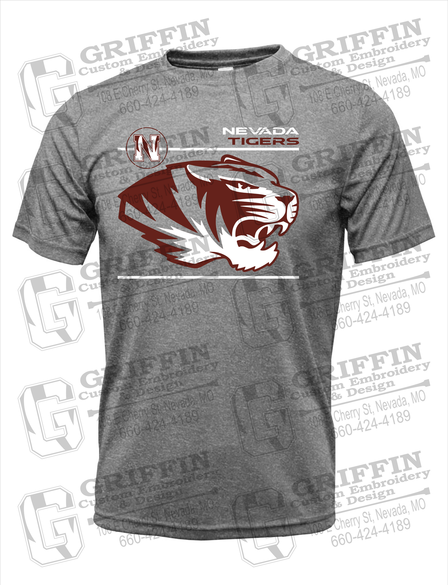 Dry-Fit Short Sleeve T-Shirt - Nevada Tigers 22-D