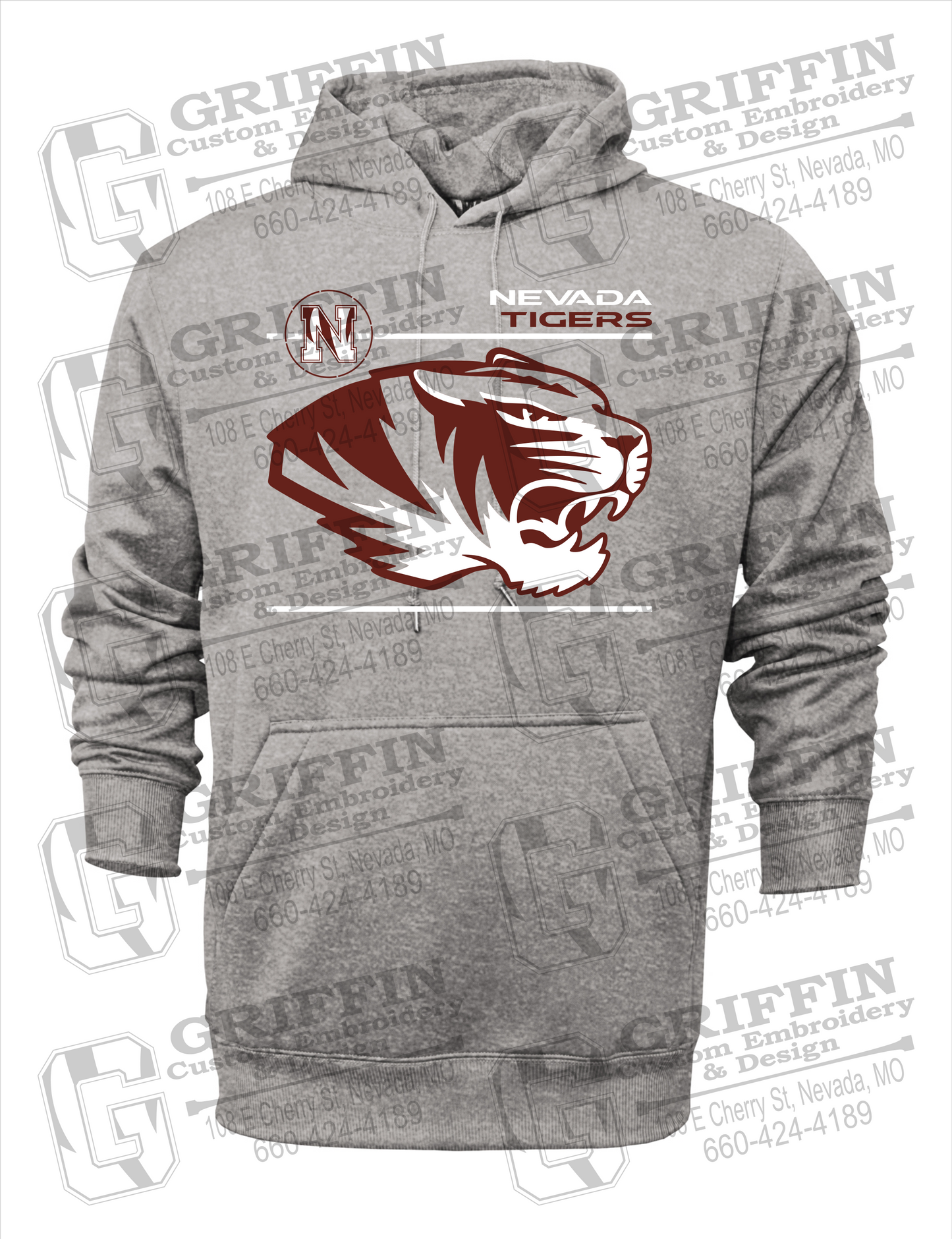 Performance Fleece Hoodie - Nevada Tigers 22-D