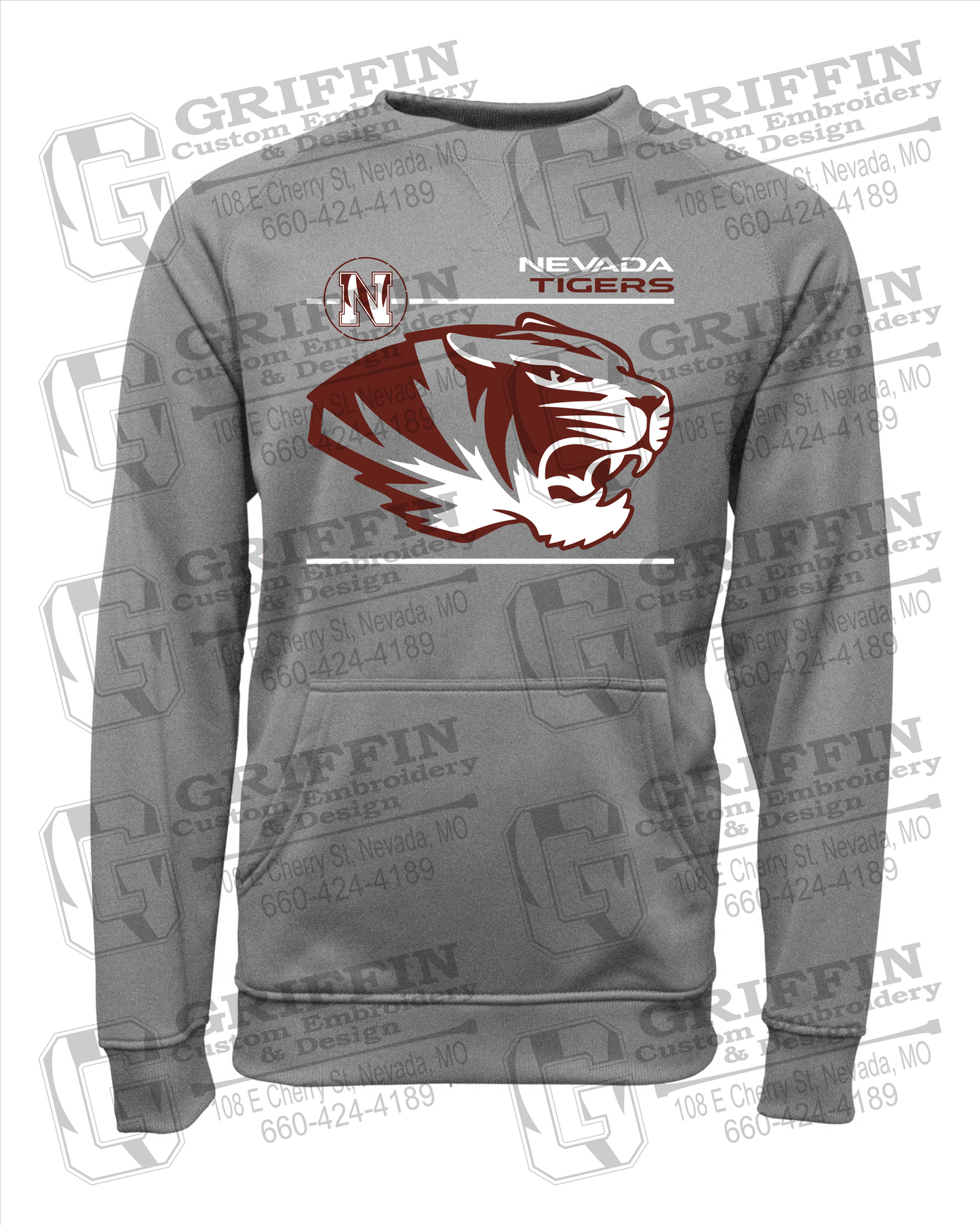 Performance Fleece Sweatshirt - Nevada Tigers 22-D