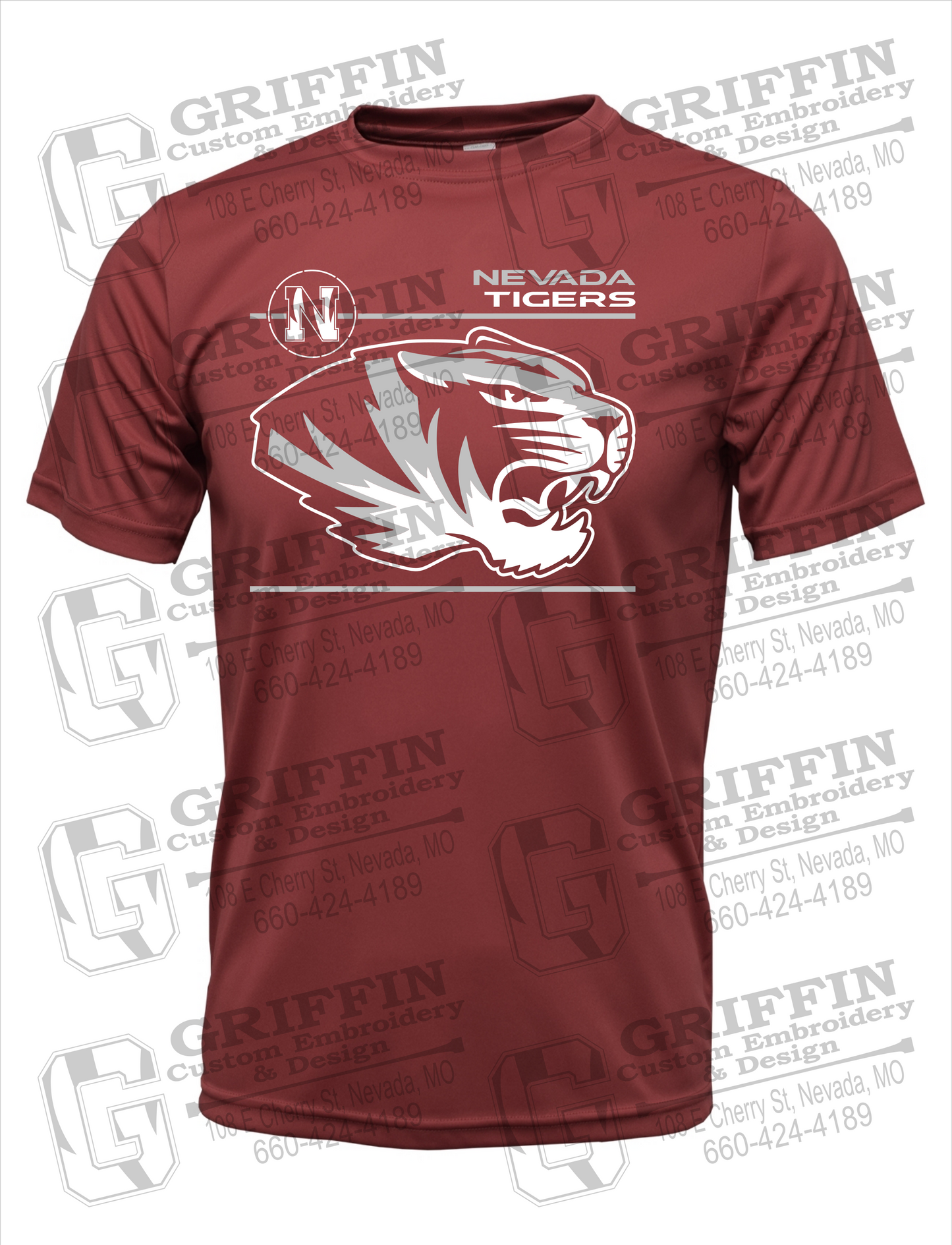 Dry-Fit Short Sleeve T-Shirt - Nevada Tigers 22-D