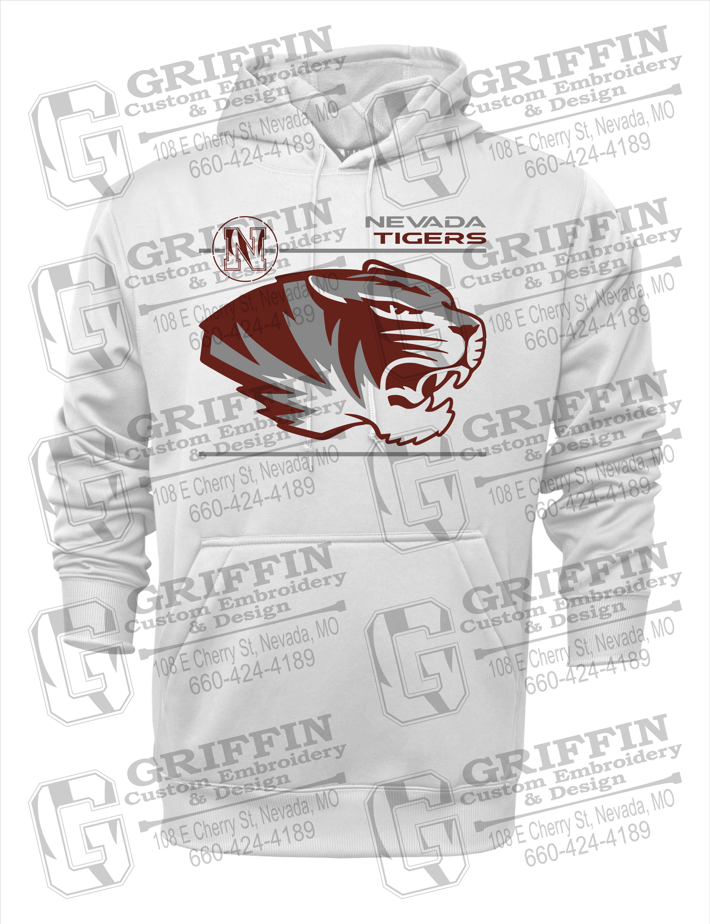 Performance Fleece Hoodie - Nevada Tigers 22-D