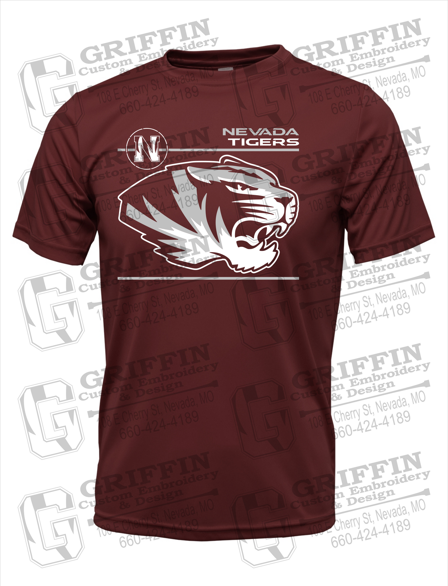 Dry-Fit Short Sleeve T-Shirt - Nevada Tigers 22-D