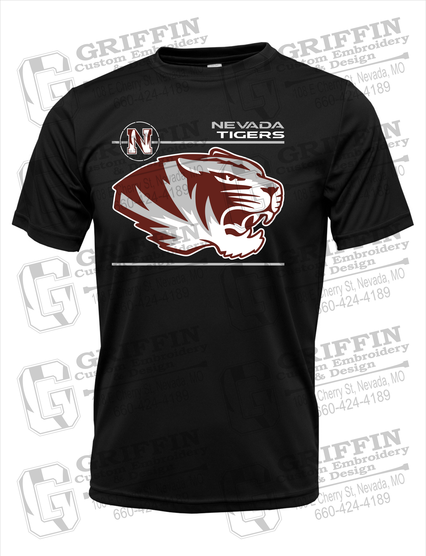 Dry-Fit Short Sleeve T-Shirt - Nevada Tigers 22-D