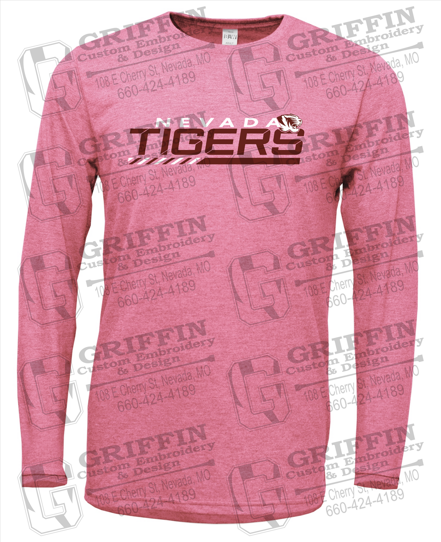 Soft-Tek Long Sleeve T-Shirt - Nevada Tigers 22-E