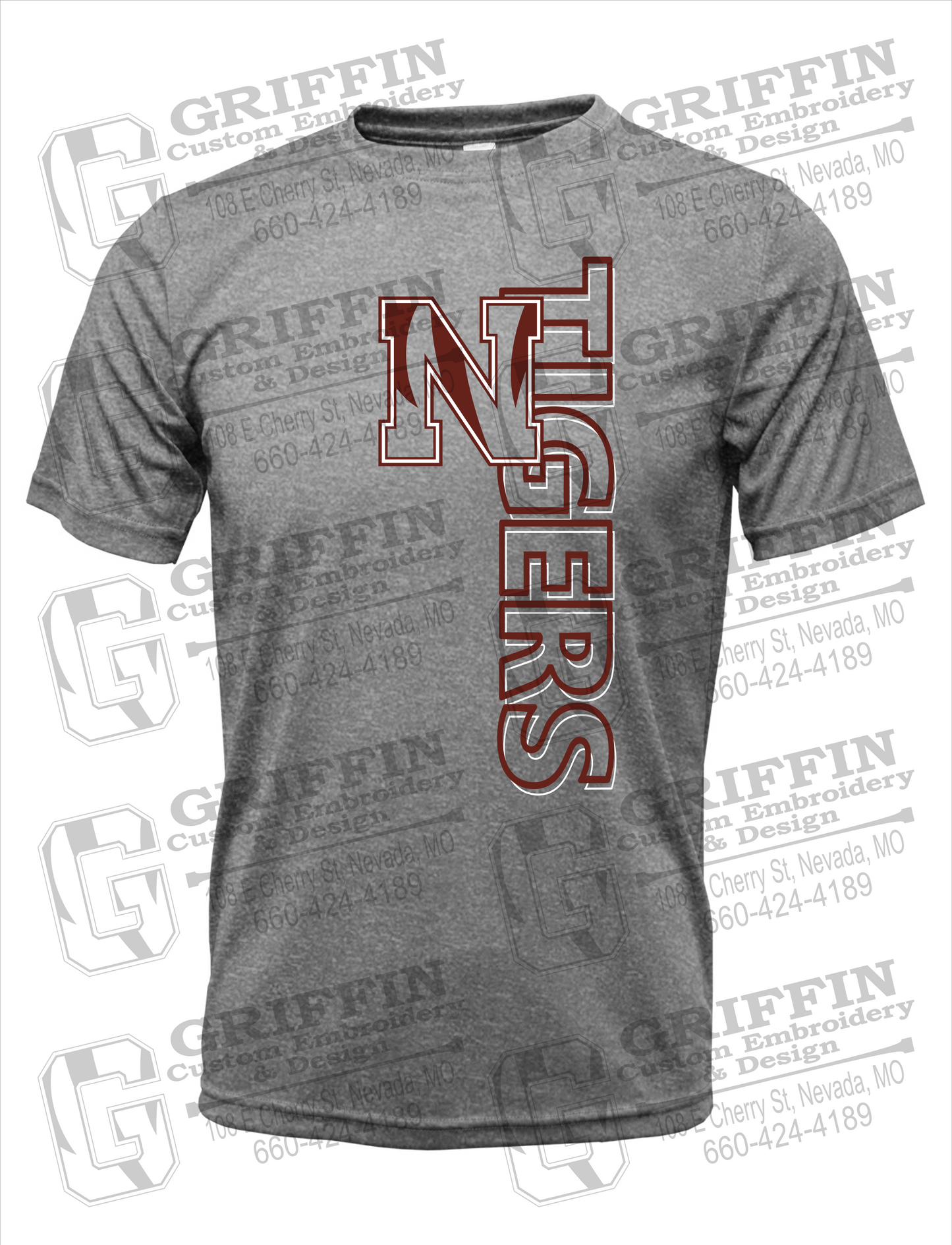 Dry-Fit Short Sleeve T-Shirt - Nevada Tigers 22-F