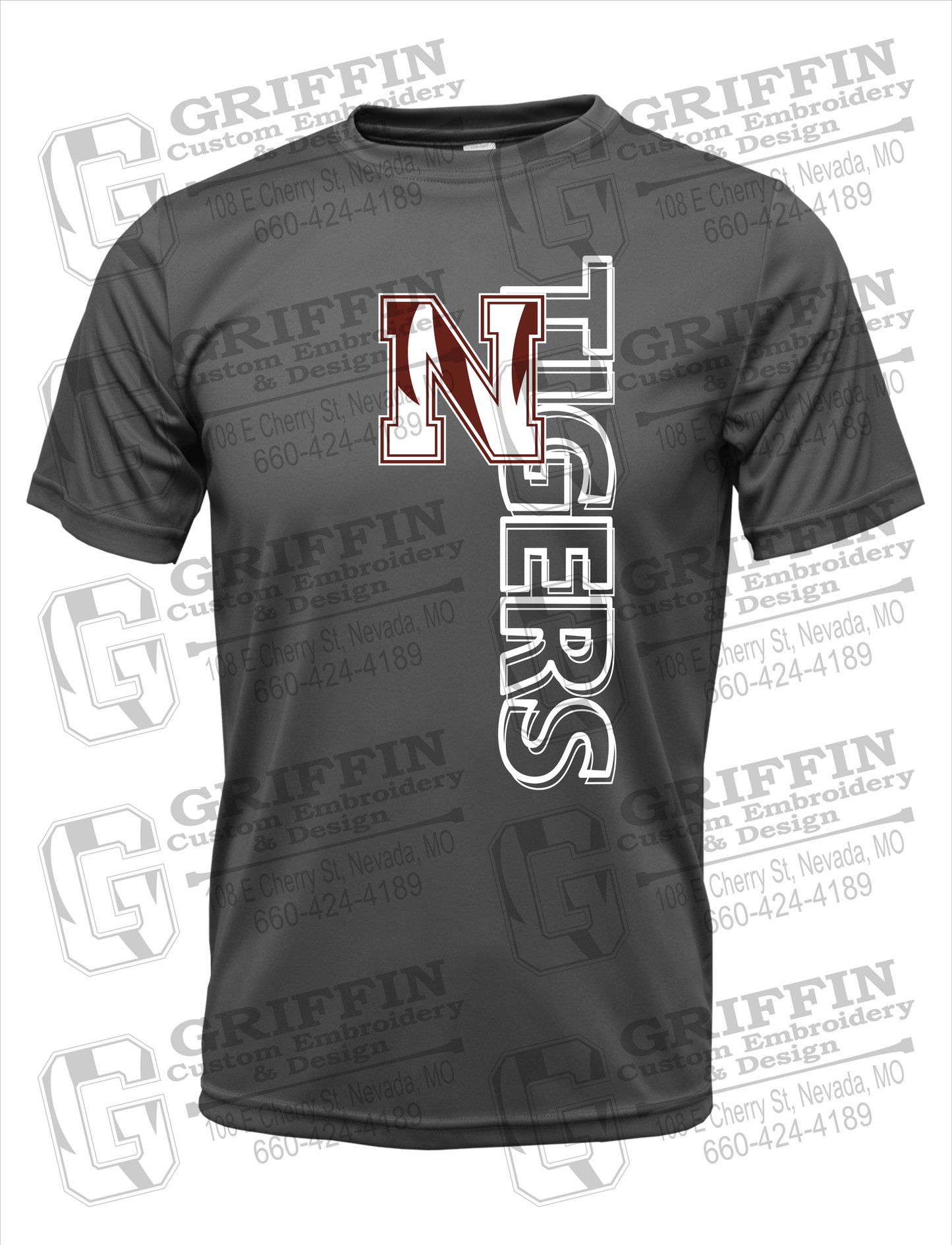 Dry-Fit Short Sleeve T-Shirt - Nevada Tigers 22-F