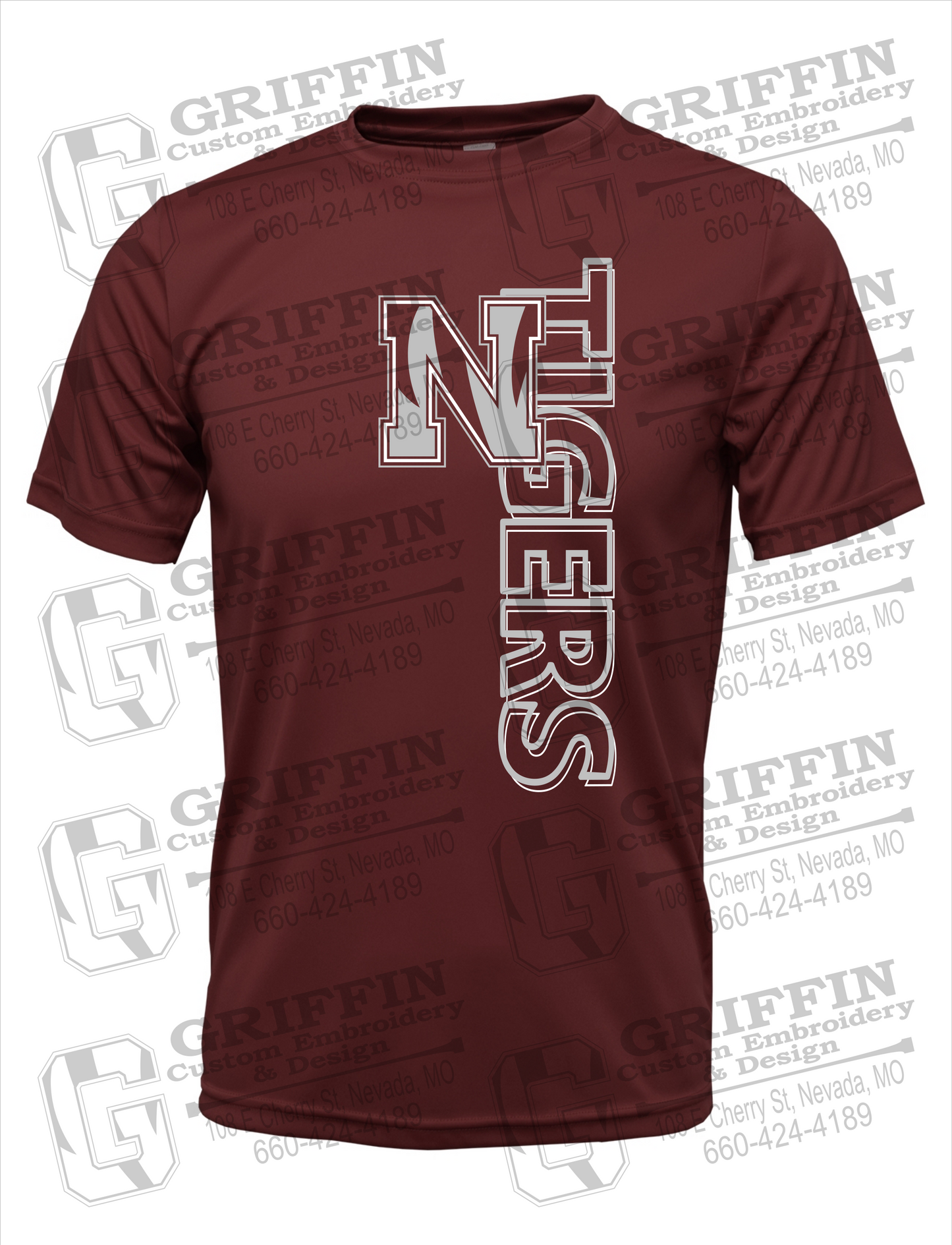 Dry-Fit Short Sleeve T-Shirt - Nevada Tigers 22-F