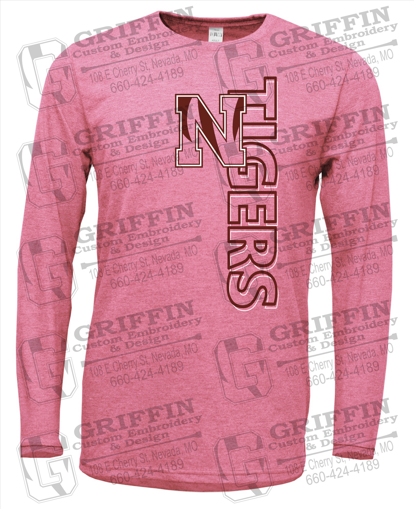 Soft-Tek Long Sleeve T-Shirt - Nevada Tigers 22-F