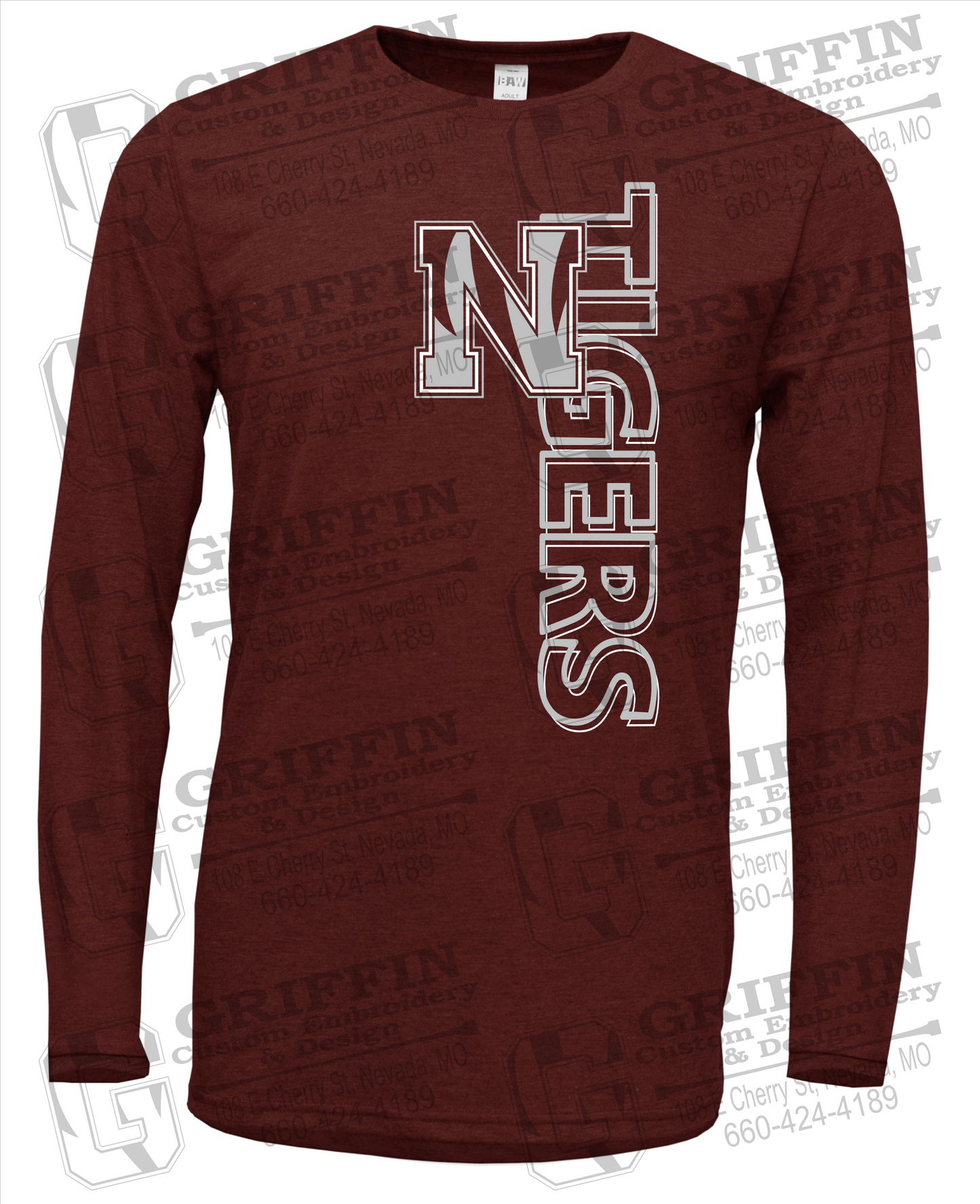 Soft-Tek Long Sleeve T-Shirt - Nevada Tigers 22-F