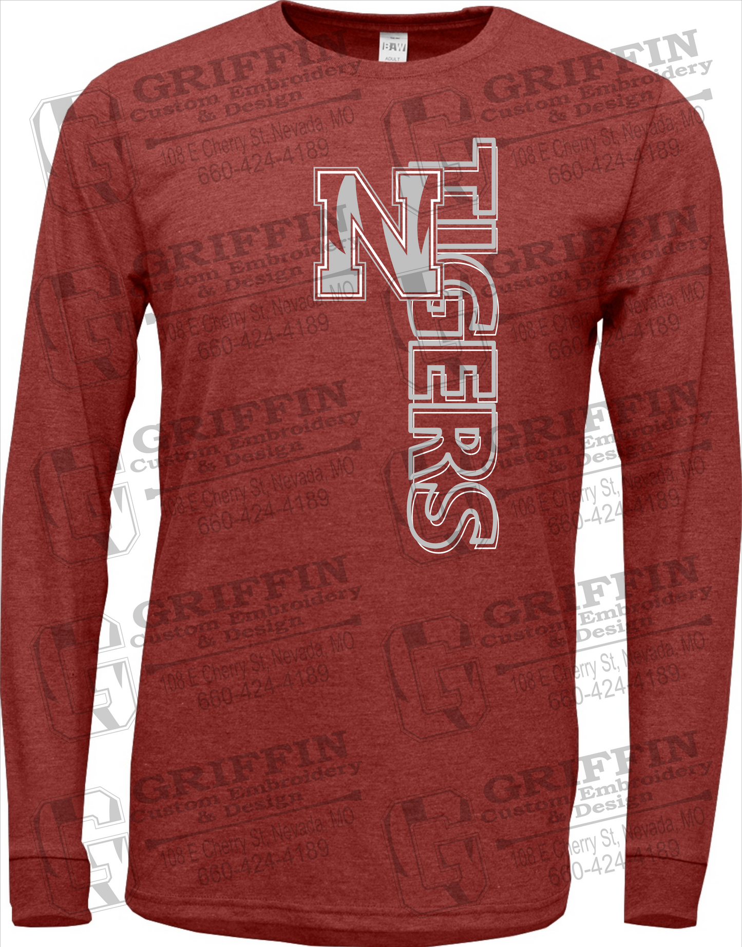 Soft-Tek Long Sleeve T-Shirt - Nevada Tigers 22-F