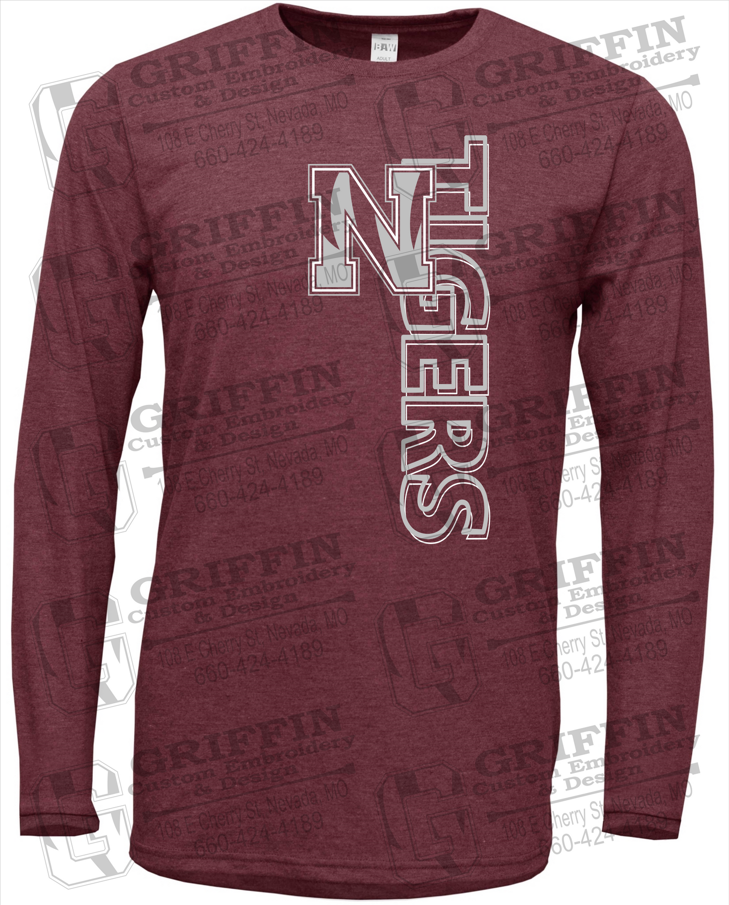 Soft-Tek Long Sleeve T-Shirt - Nevada Tigers 22-F
