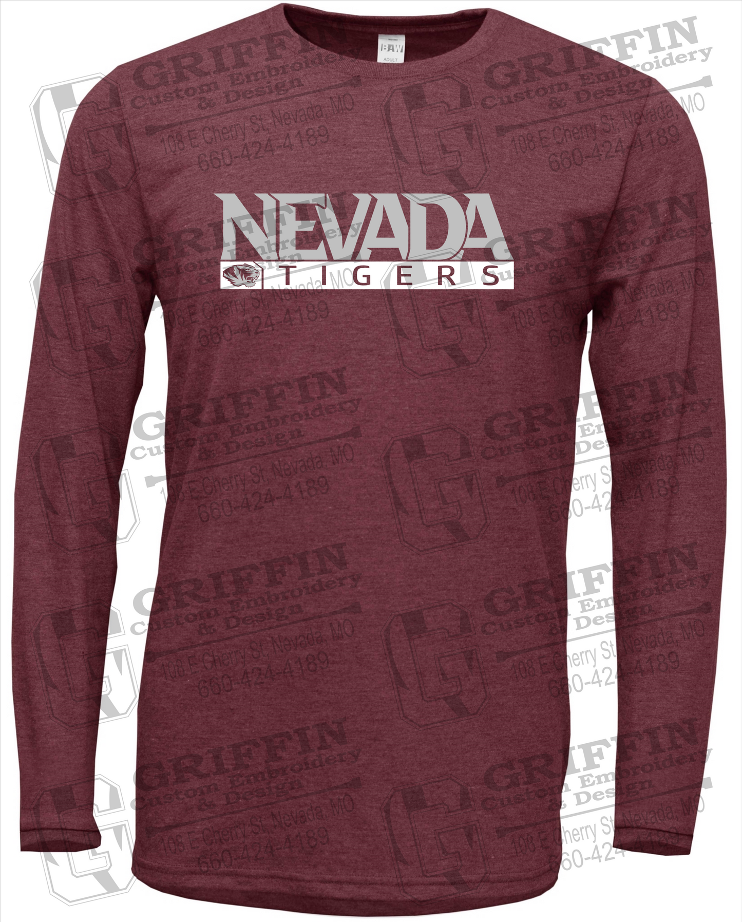 Soft-Tek Long Sleeve T-Shirt - Nevada Tigers 22-G