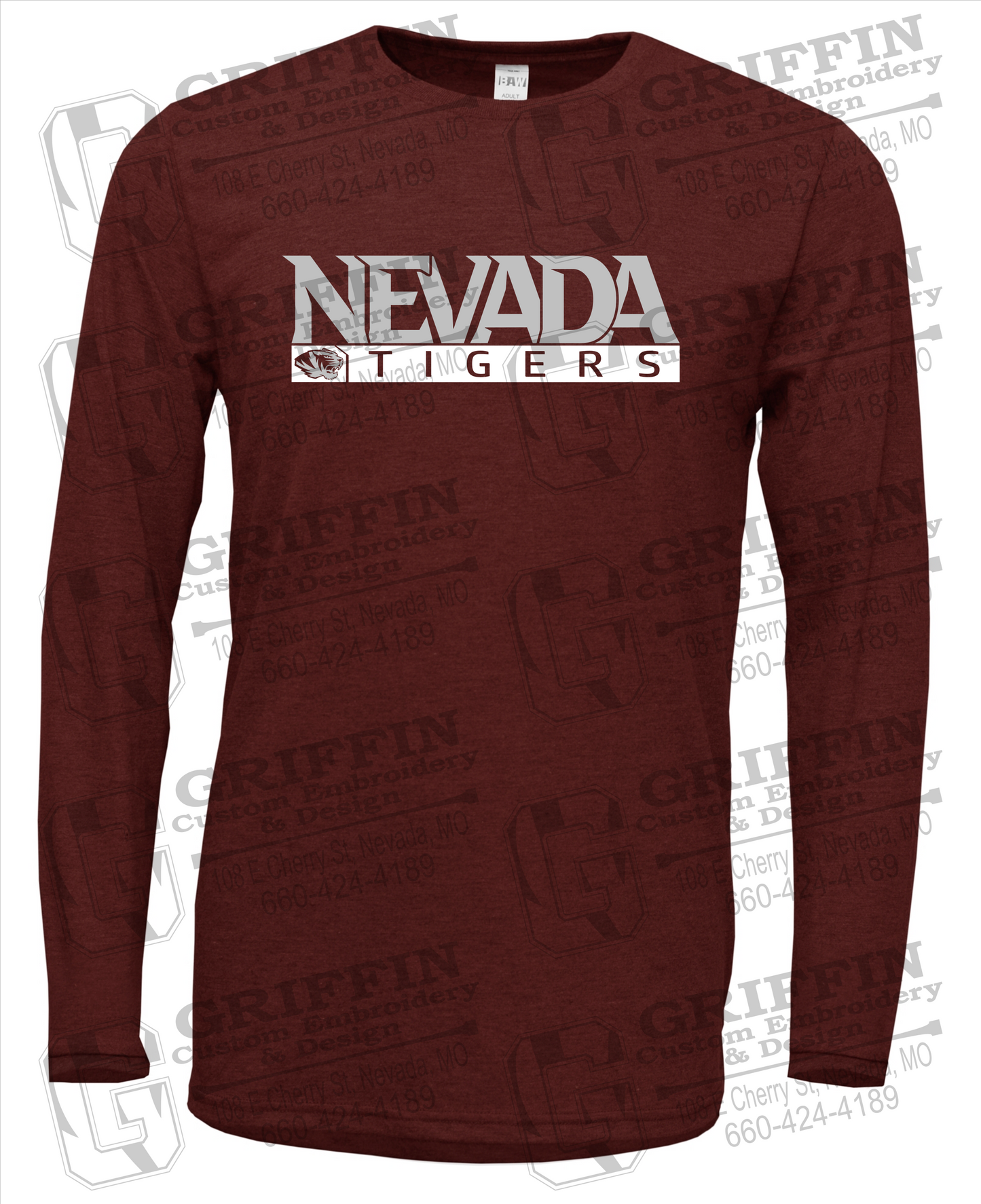 Soft-Tek Long Sleeve T-Shirt - Nevada Tigers 22-G