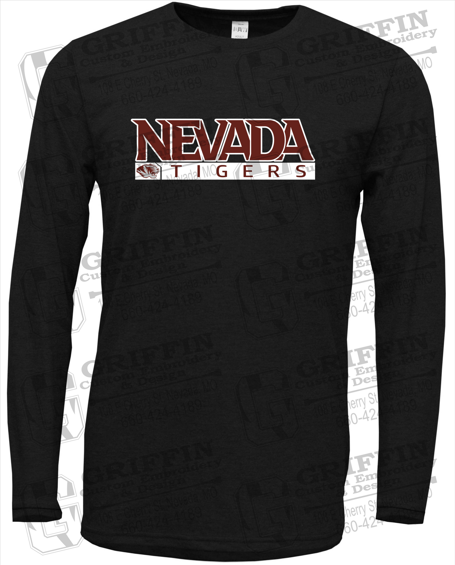 Soft-Tek Long Sleeve T-Shirt - Nevada Tigers 22-G
