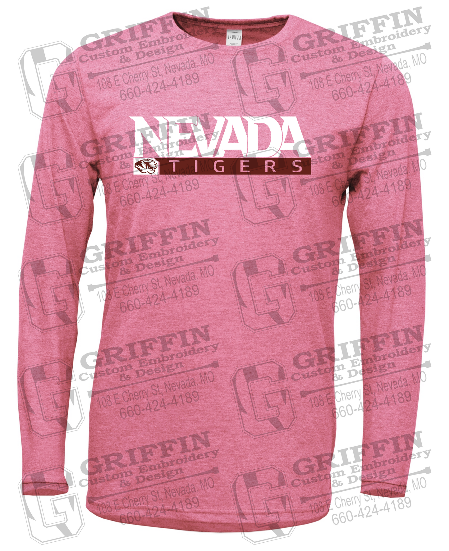 Soft-Tek Long Sleeve T-Shirt - Nevada Tigers 22-G