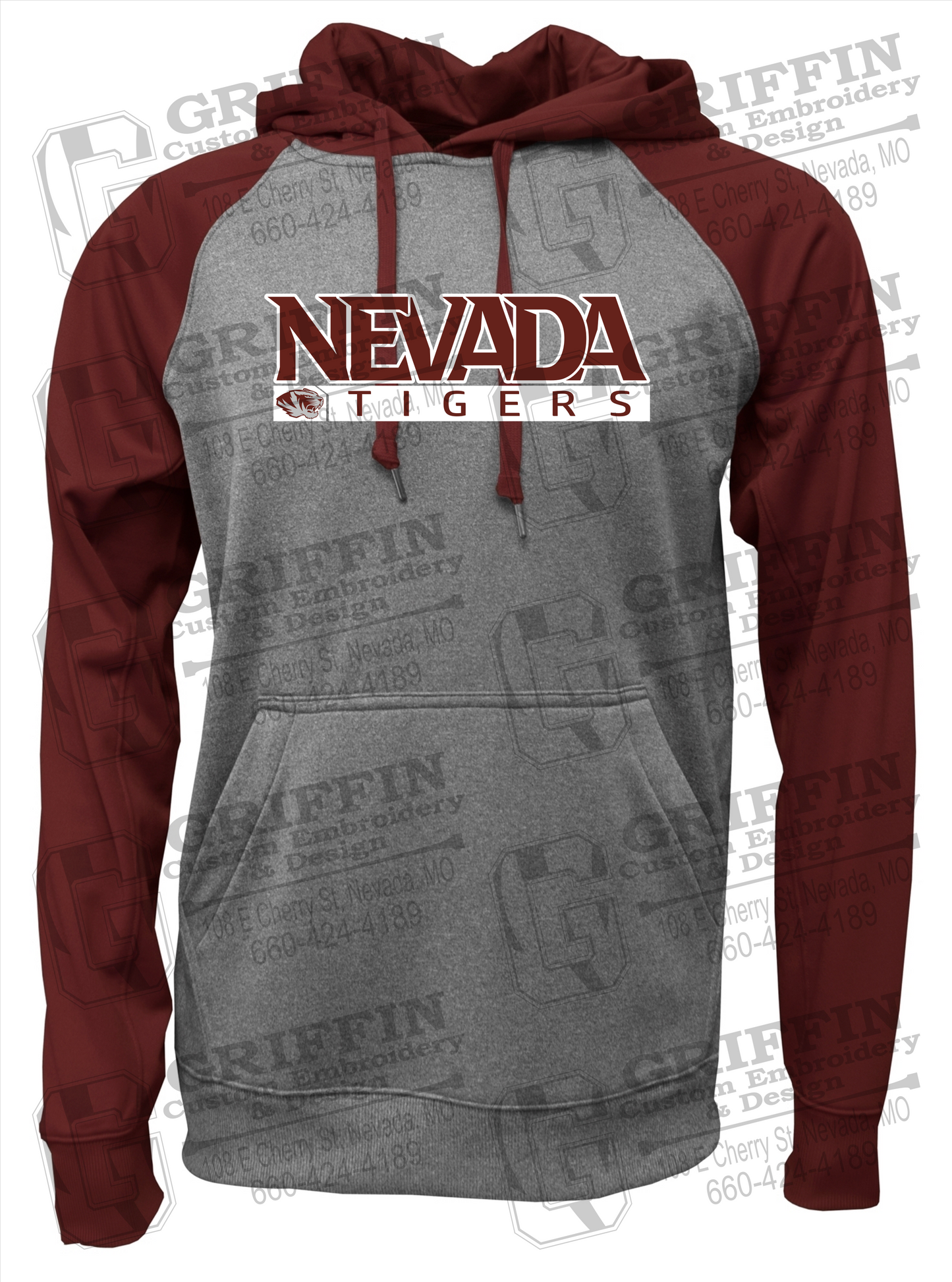 Nevada Tigers 22-G Raglan Hoodie
