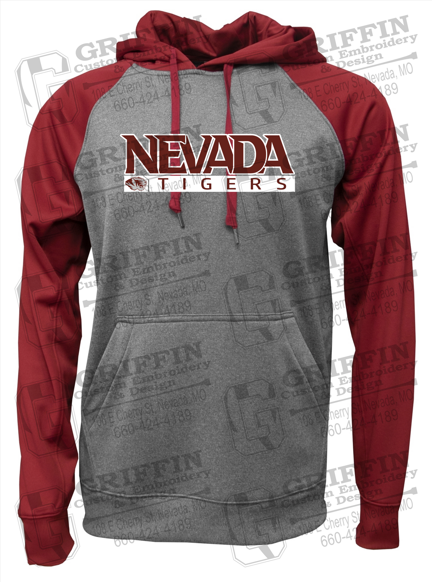 Nevada Tigers 22-G Raglan Hoodie