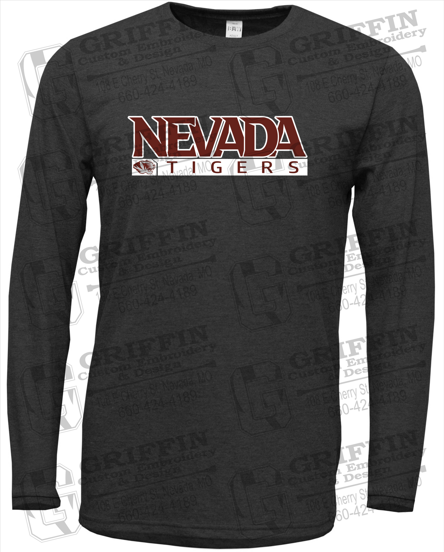 Soft-Tek Long Sleeve T-Shirt - Nevada Tigers 22-G