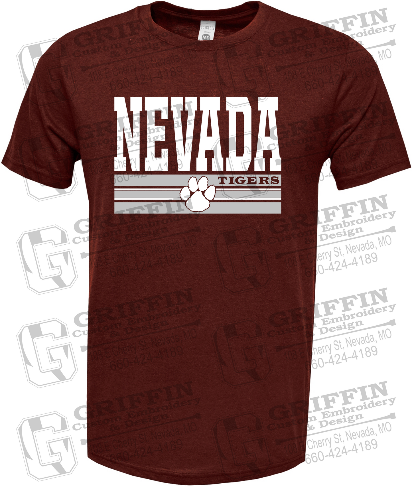 Soft-Tek Short Sleeve T-Shirt - Nevada Tigers 22-V