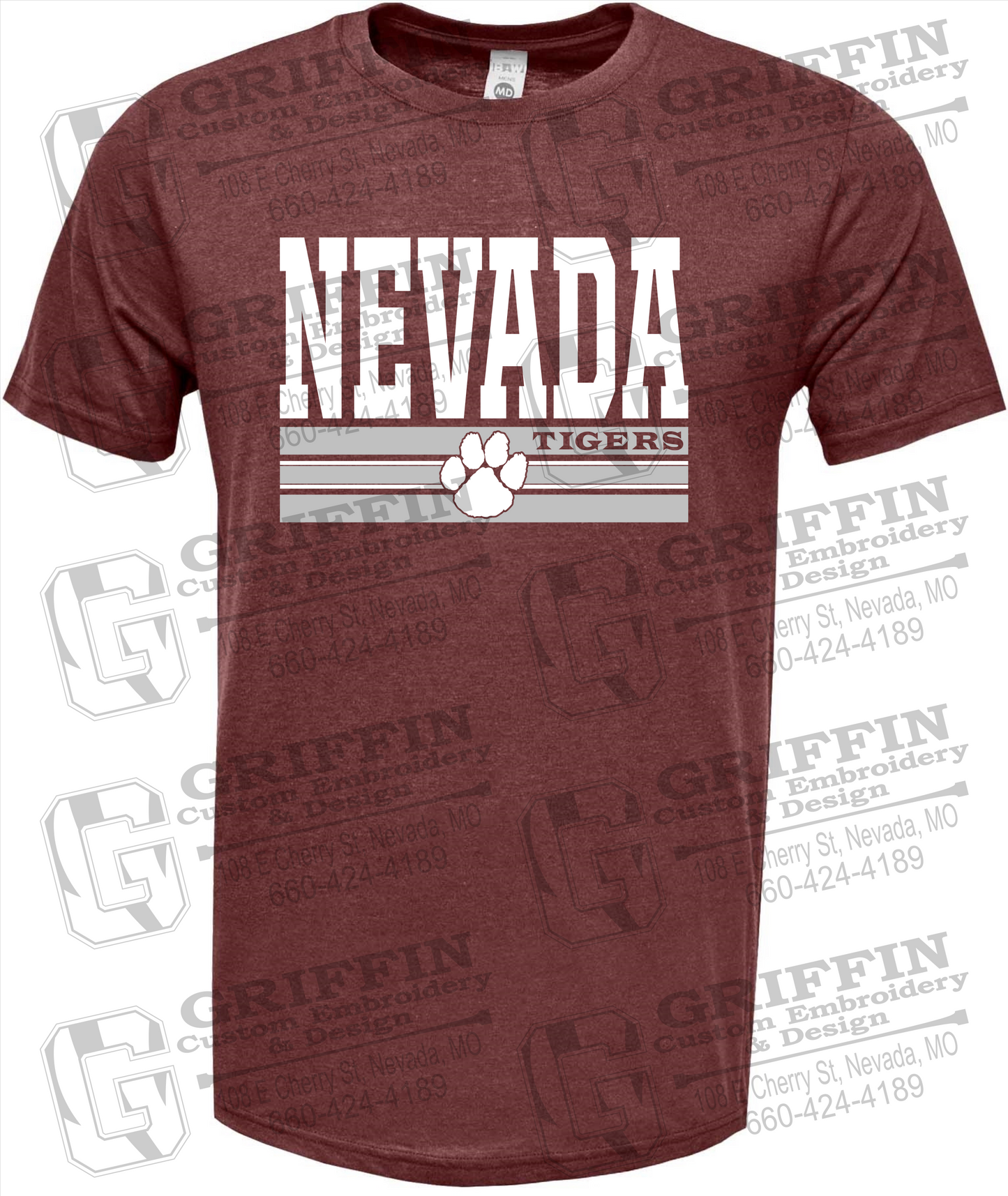 Soft-Tek Short Sleeve T-Shirt - Nevada Tigers 22-V