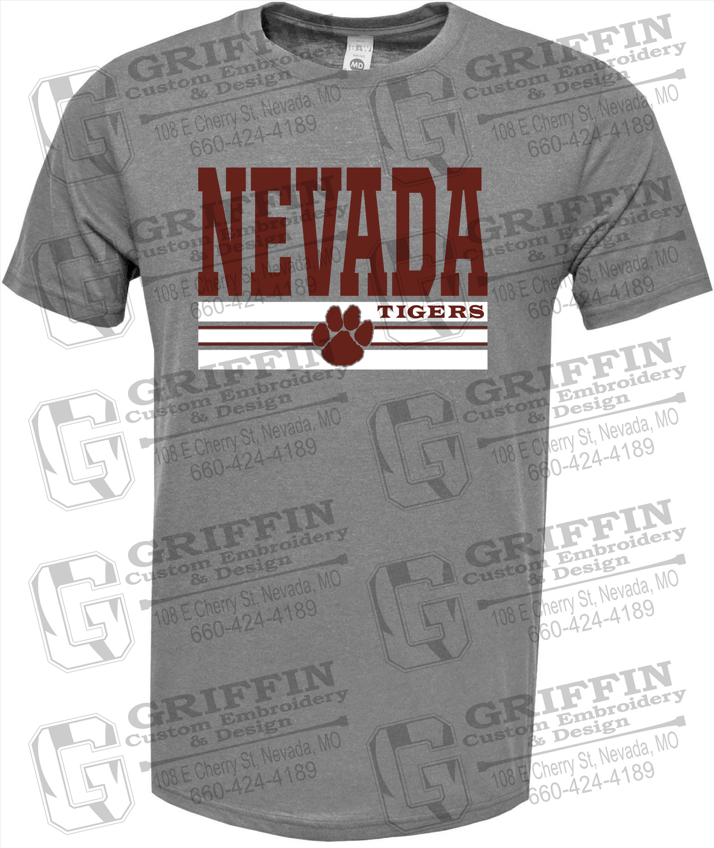 Soft-Tek Short Sleeve T-Shirt - Nevada Tigers 22-V