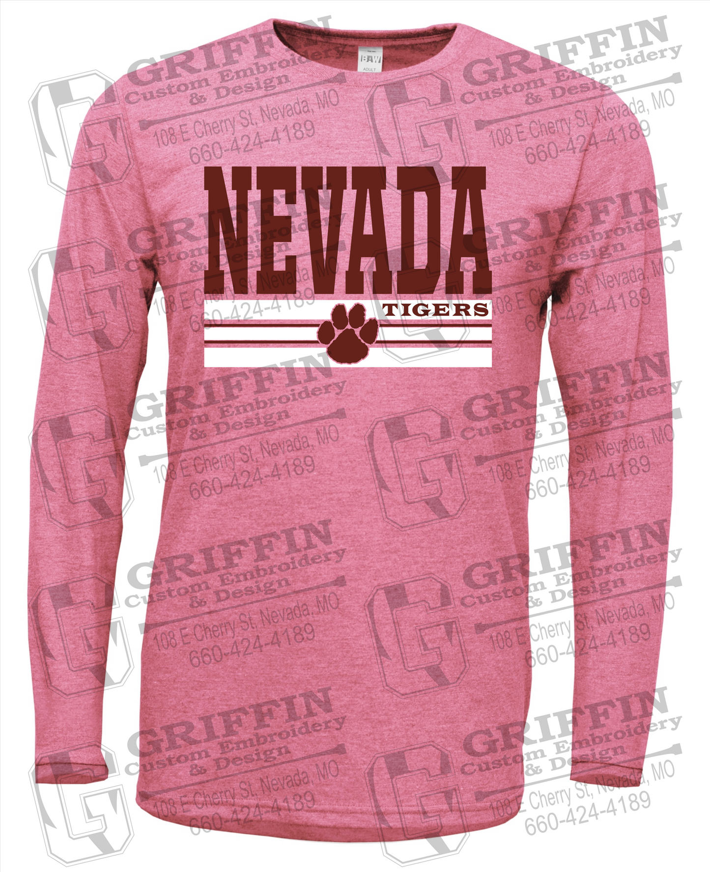 Soft-Tek Long Sleeve T-Shirt - Nevada Tigers 22-V