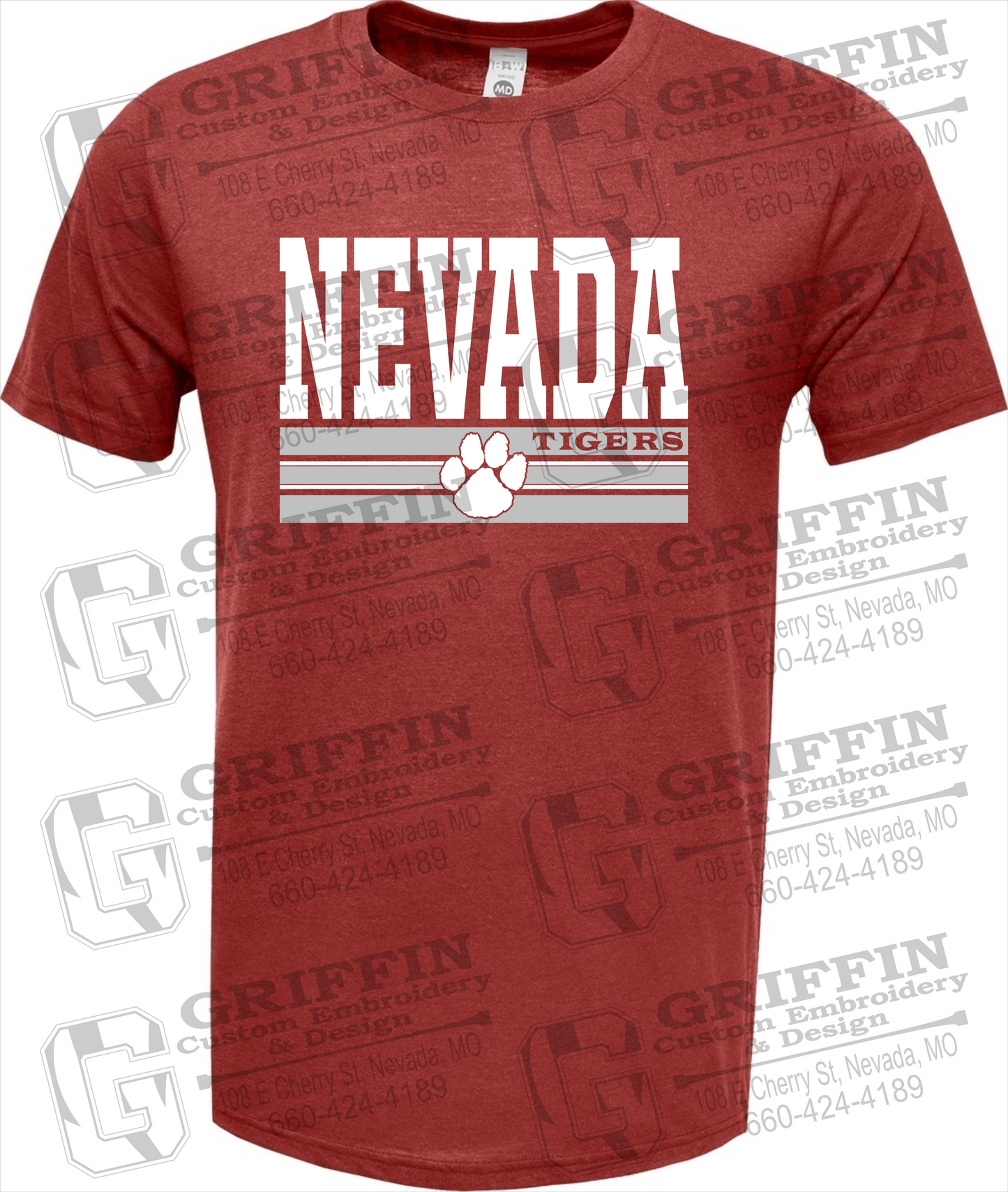 Soft-Tek Short Sleeve T-Shirt - Nevada Tigers 22-V