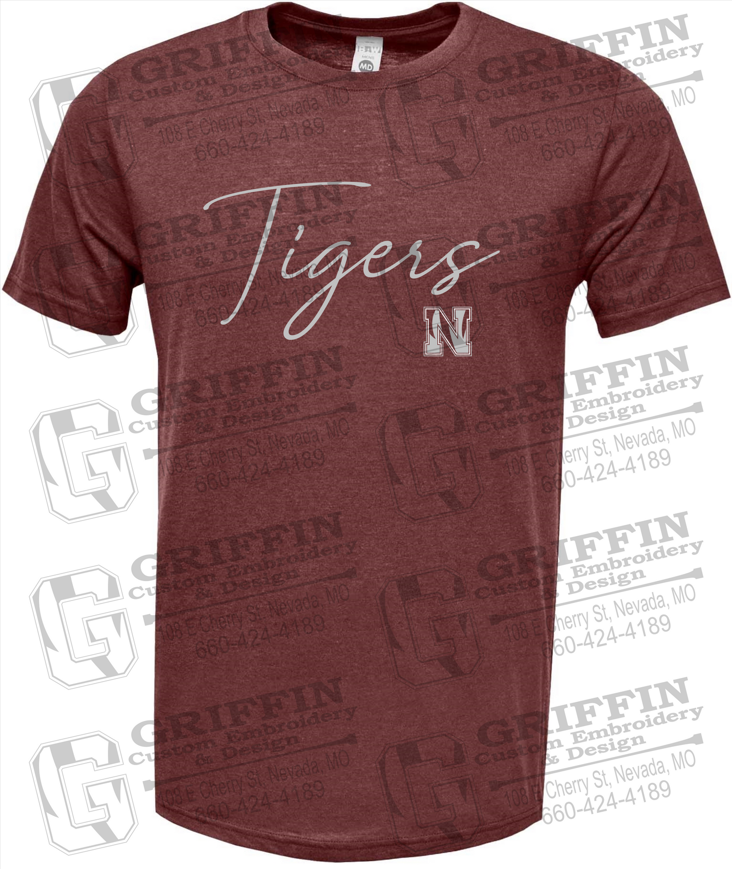 Soft-Tek Short Sleeve T-Shirt - Nevada Tigers 23-A