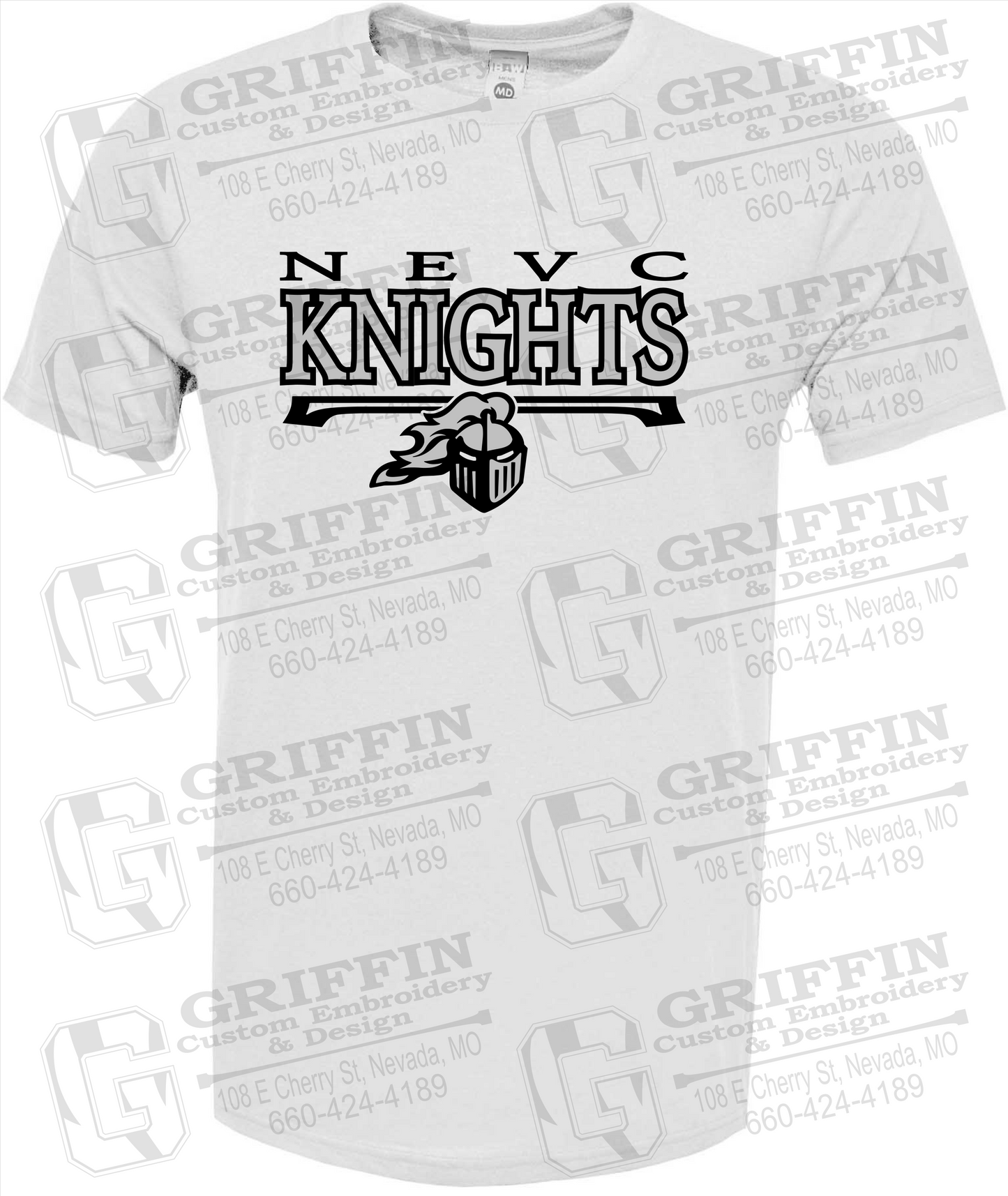 Soft-Tek Short Sleeve T-Shirt - NEVC Knights 23-A