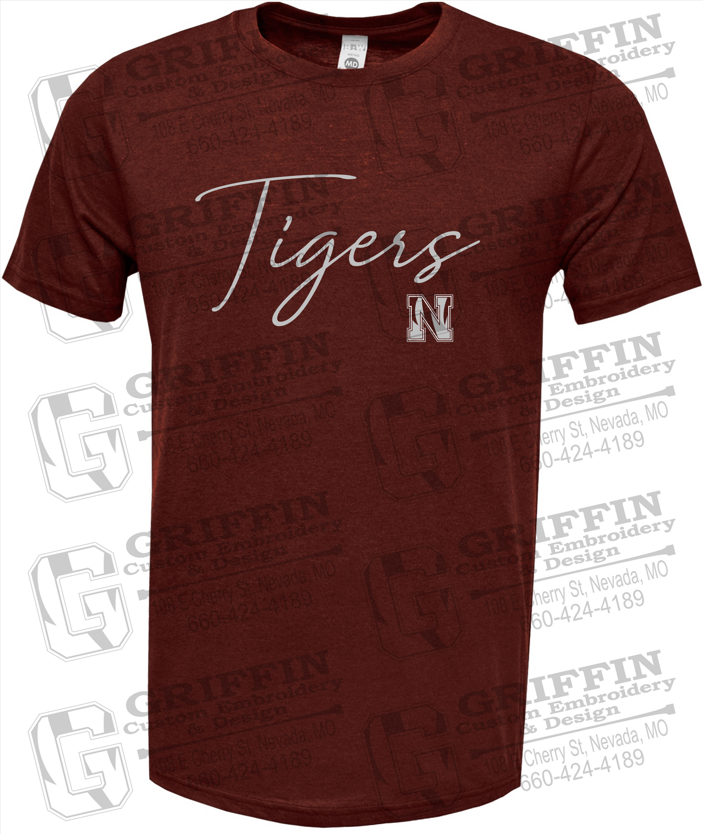 Soft-Tek Short Sleeve T-Shirt - Nevada Tigers 23-A