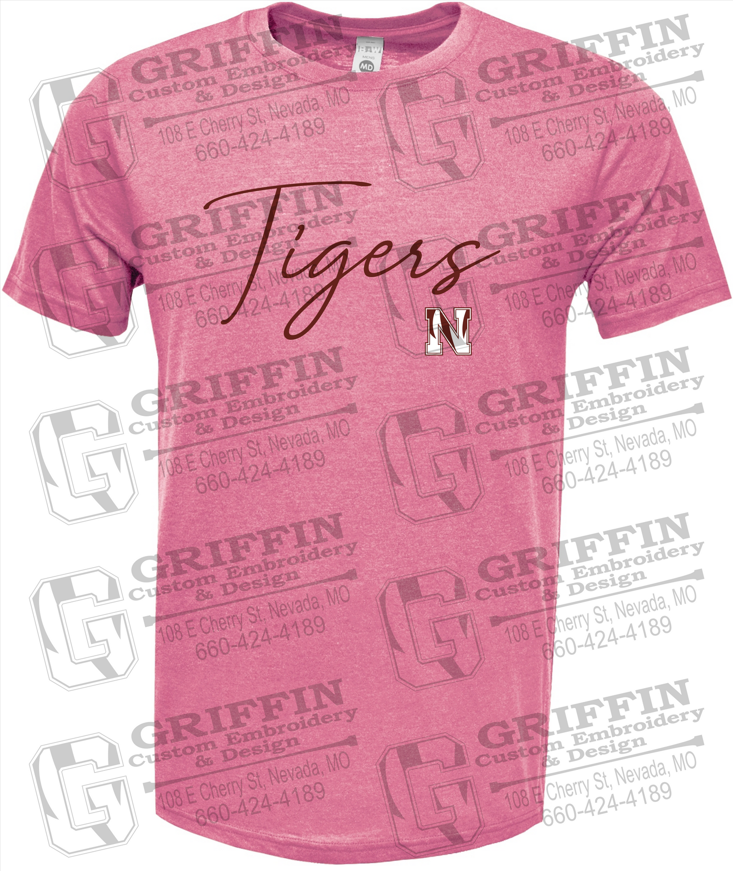 Nevada Tigers 23-A Short Sleeve T-Shirt