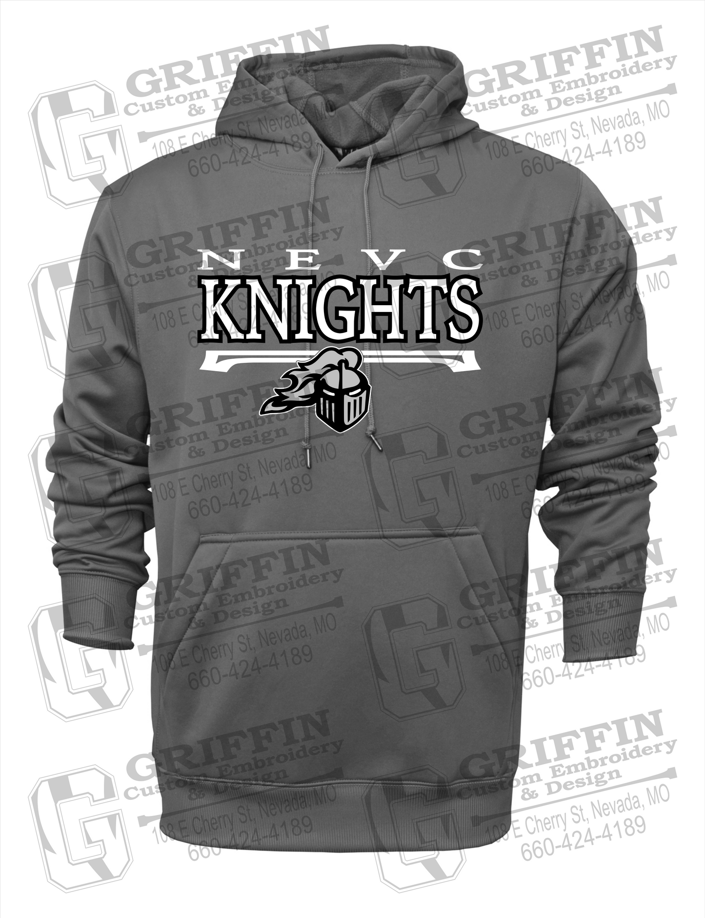 Performance Fleece Hoodie - NEVC Knights 23-A